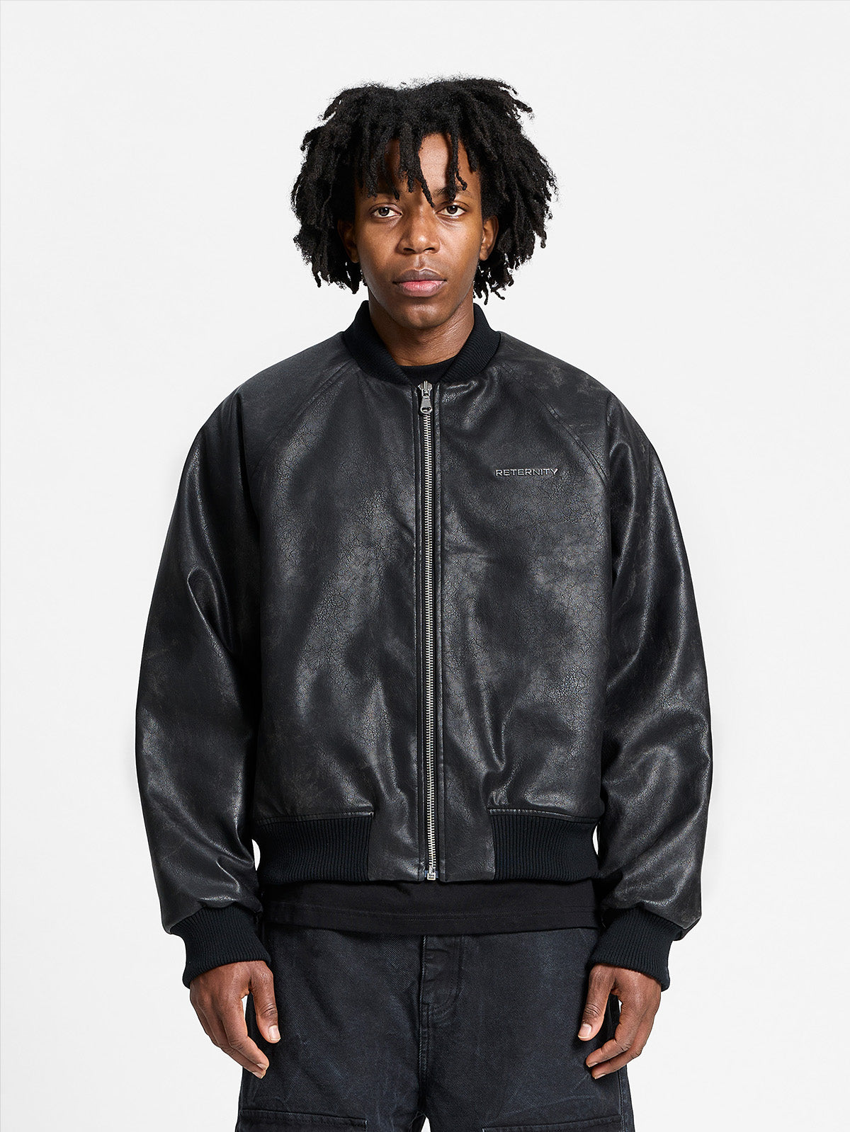 BOMBER JACKET - BRUSHED LEATHER
