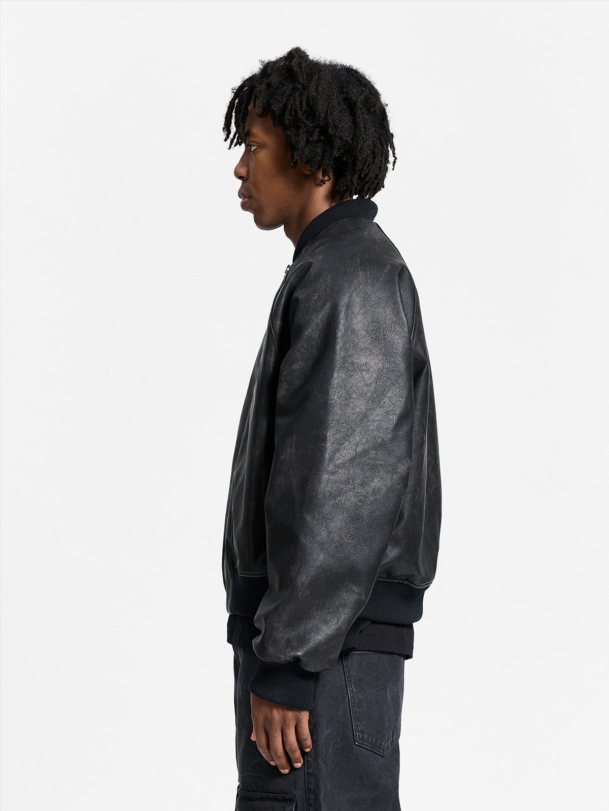 BOMBER JACKET - BRUSHED LEATHER