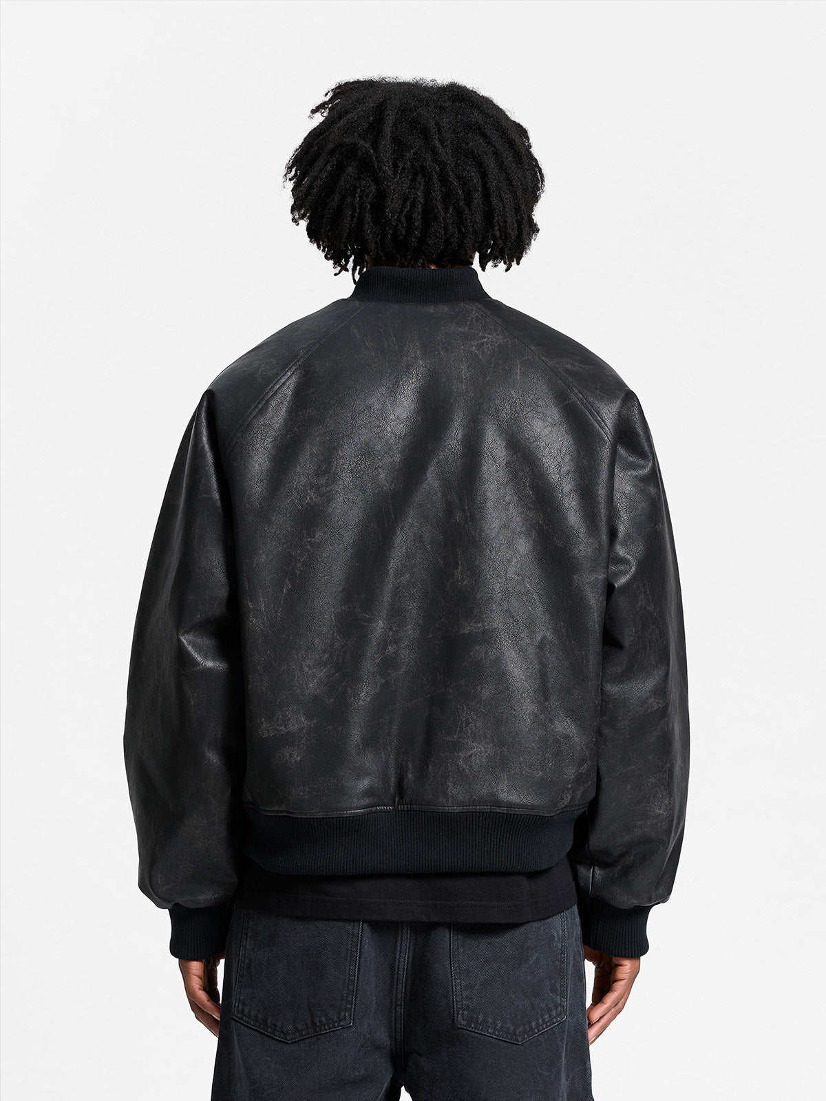 BOMBER JACKET - BRUSHED LEATHER