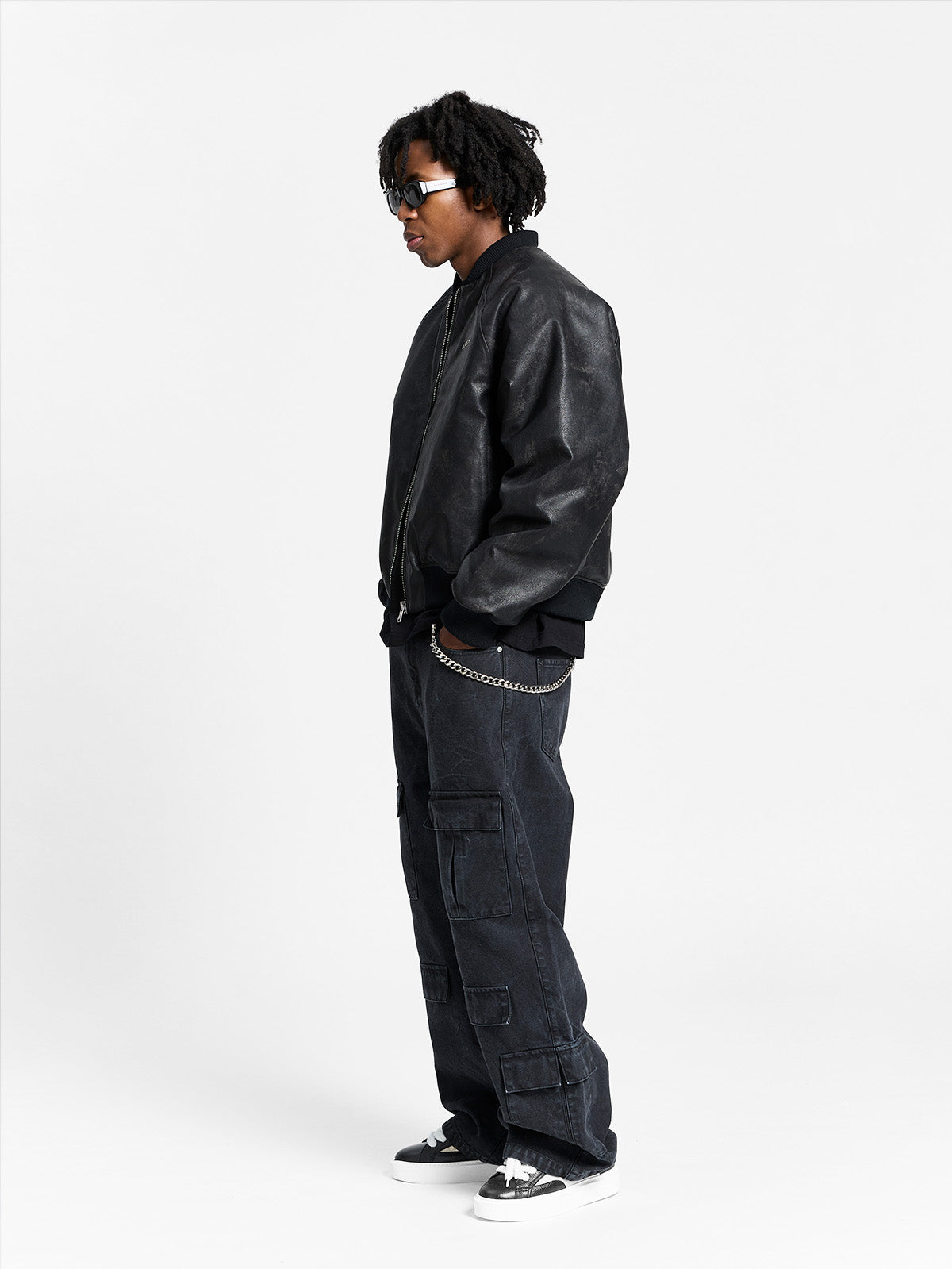 BOMBER JACKET - BRUSHED LEATHER