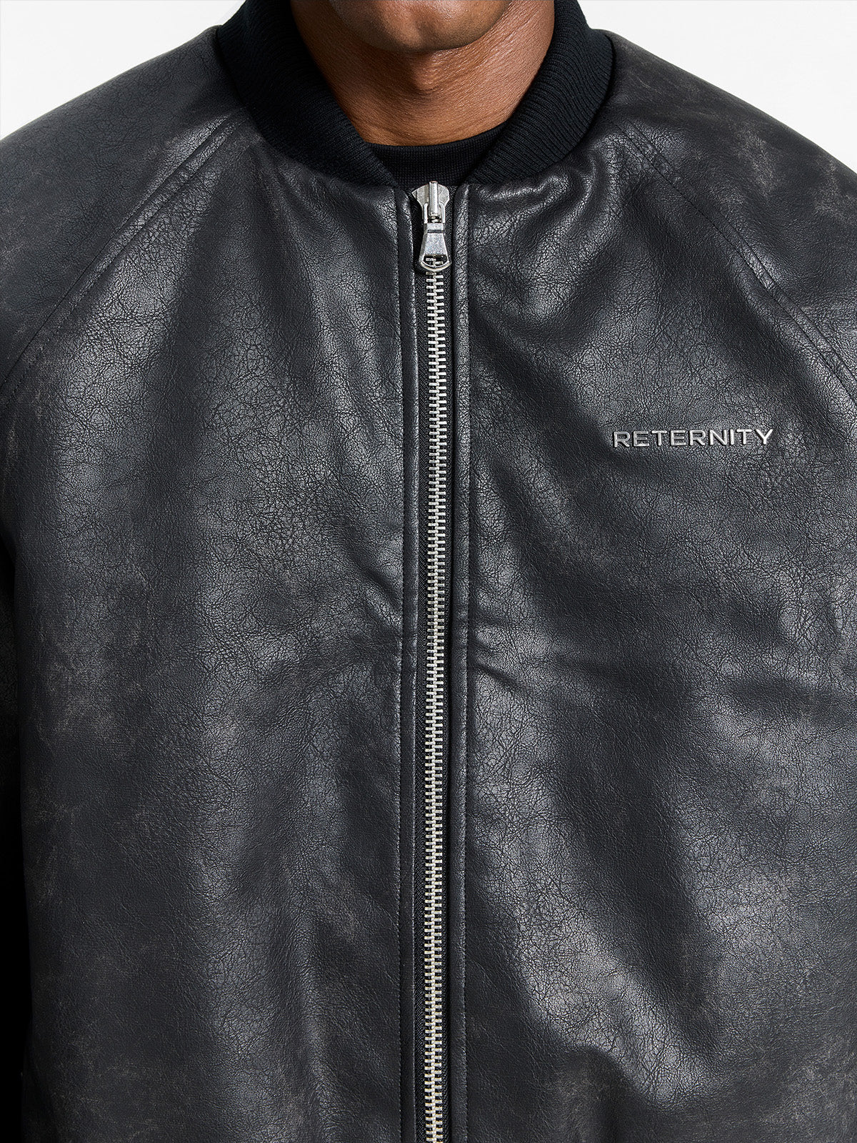 BOMBER JACKET - BRUSHED LEATHER