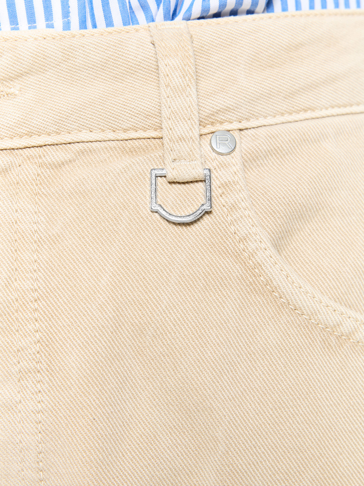 WRINKLED CANVAS PANTS - SAND