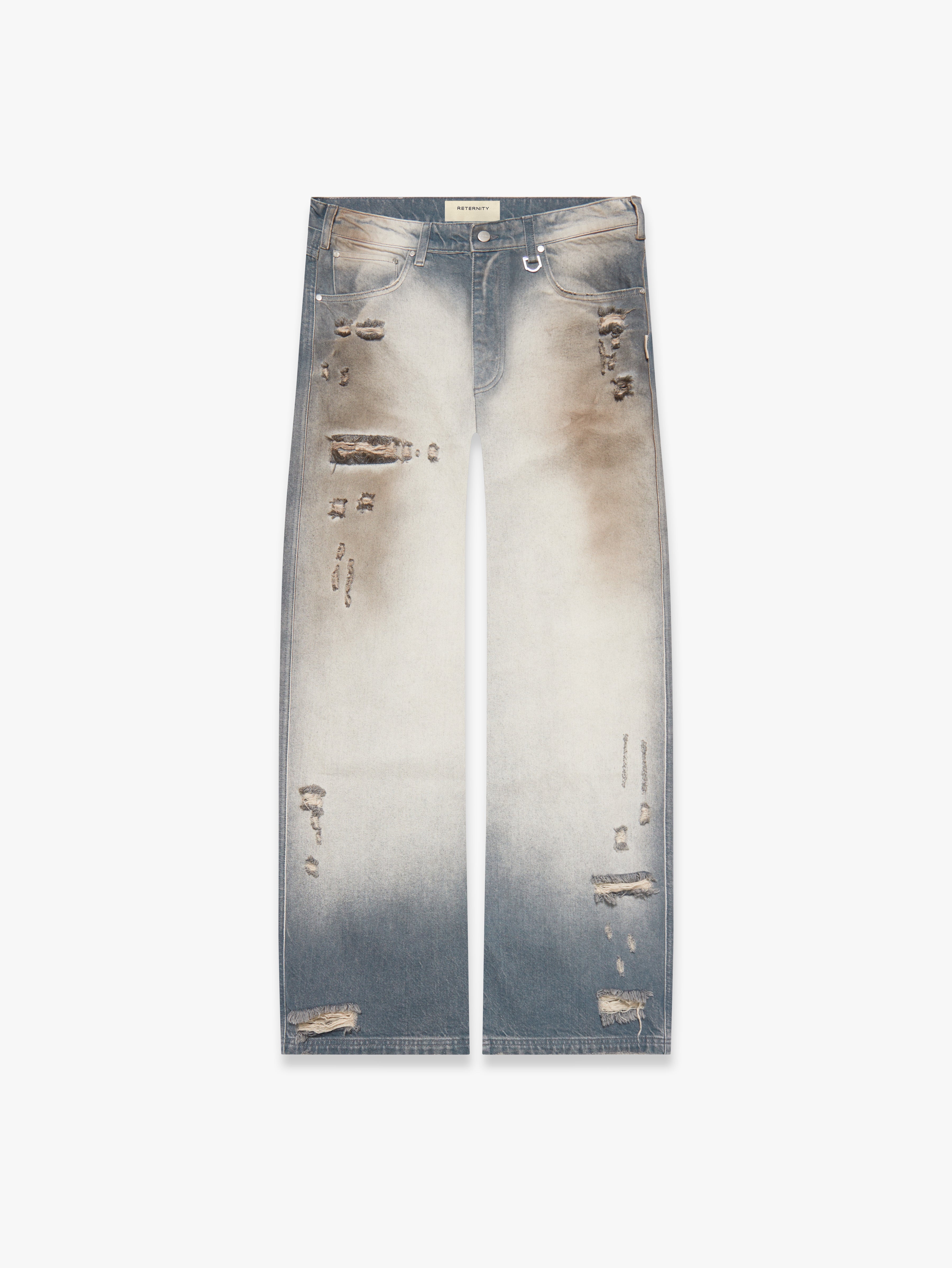 COLORIS DISTRESSED DENIM - BLUE