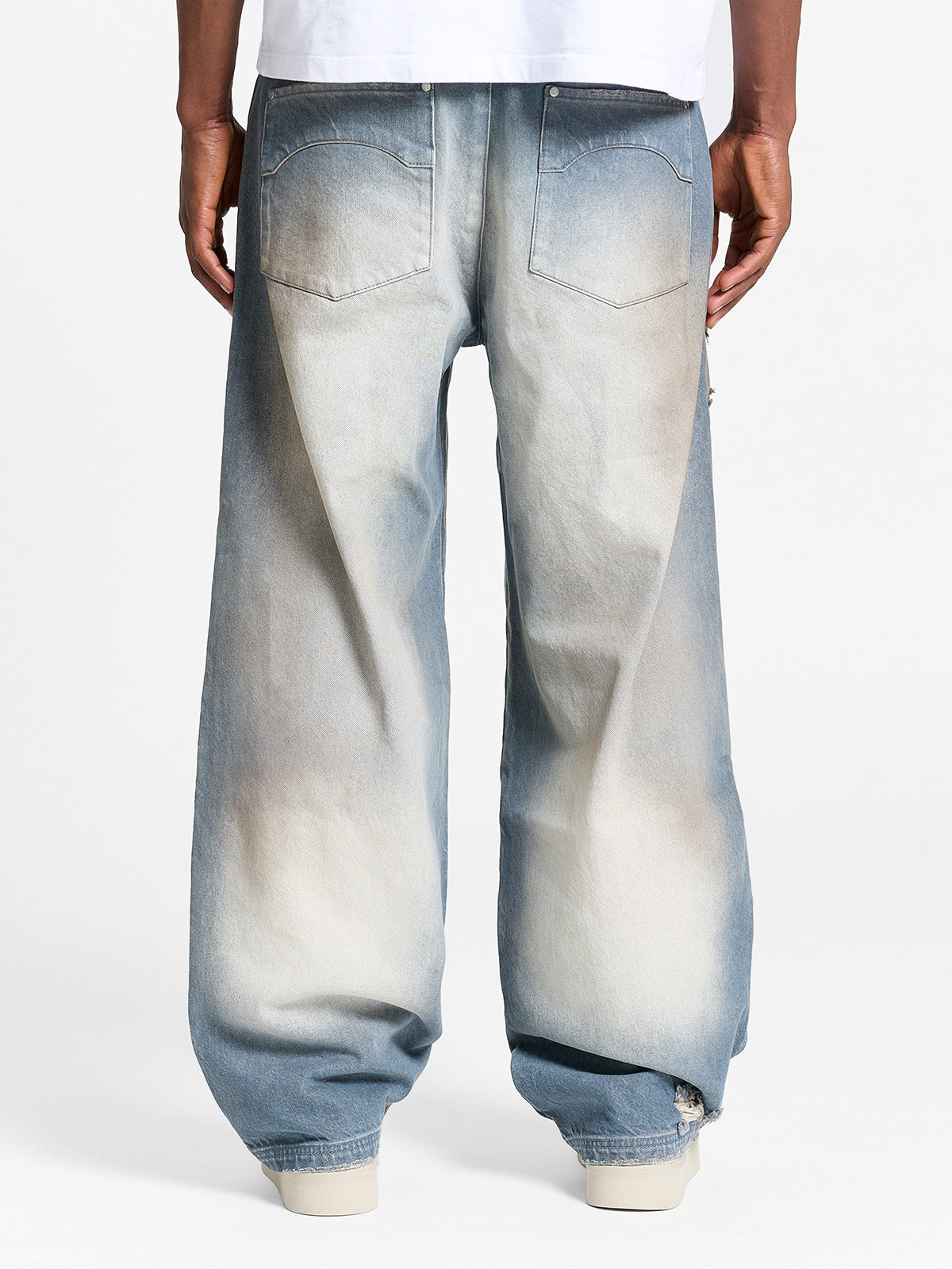 COLORIS DISTRESSED DENIM - BLUE