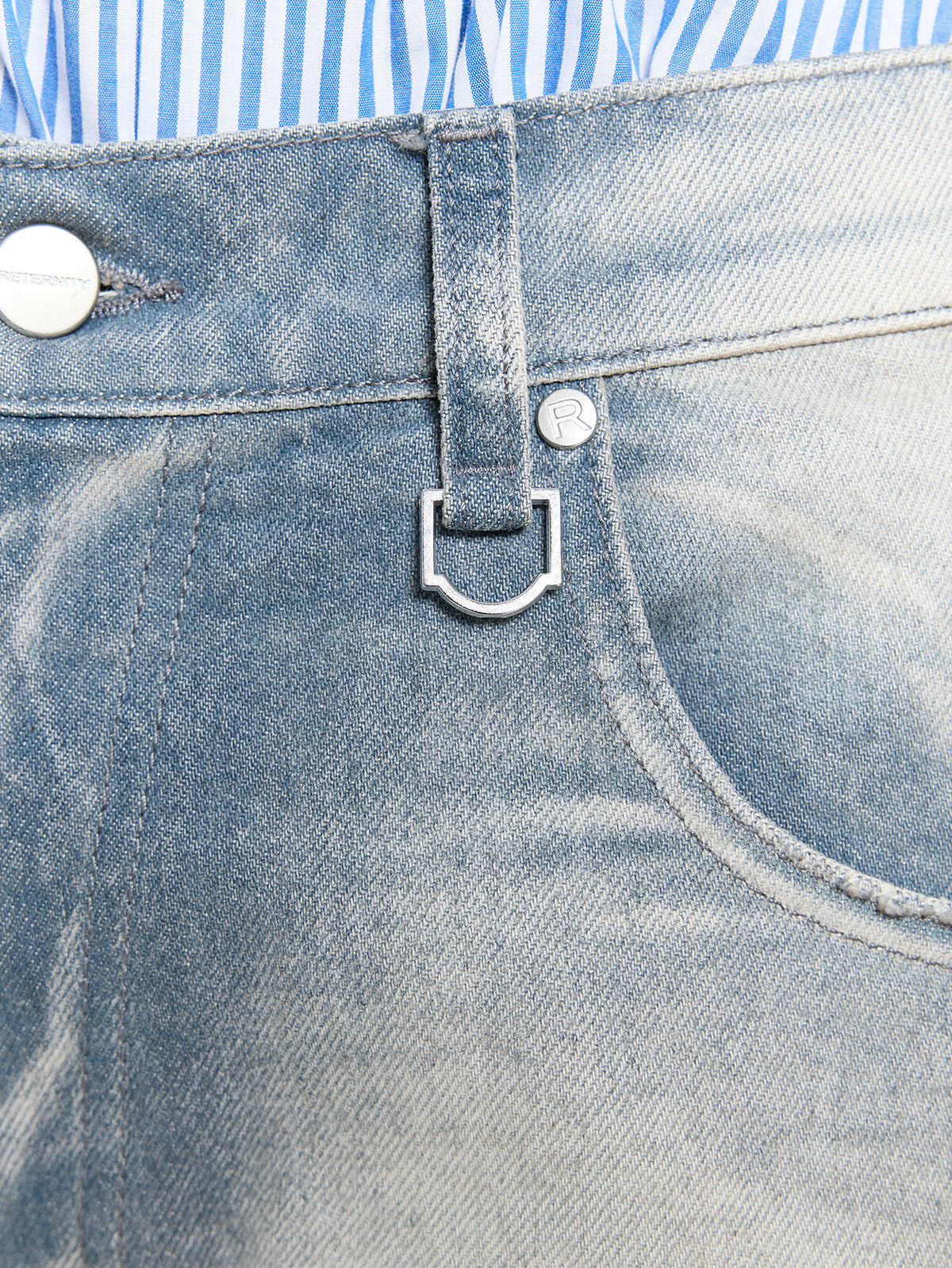 COLORIS DISTRESSED DENIM - BLUE