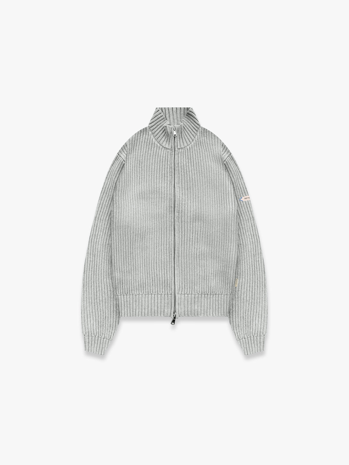 L’ATELIER LINE KNIT ZIPPER - GREY
