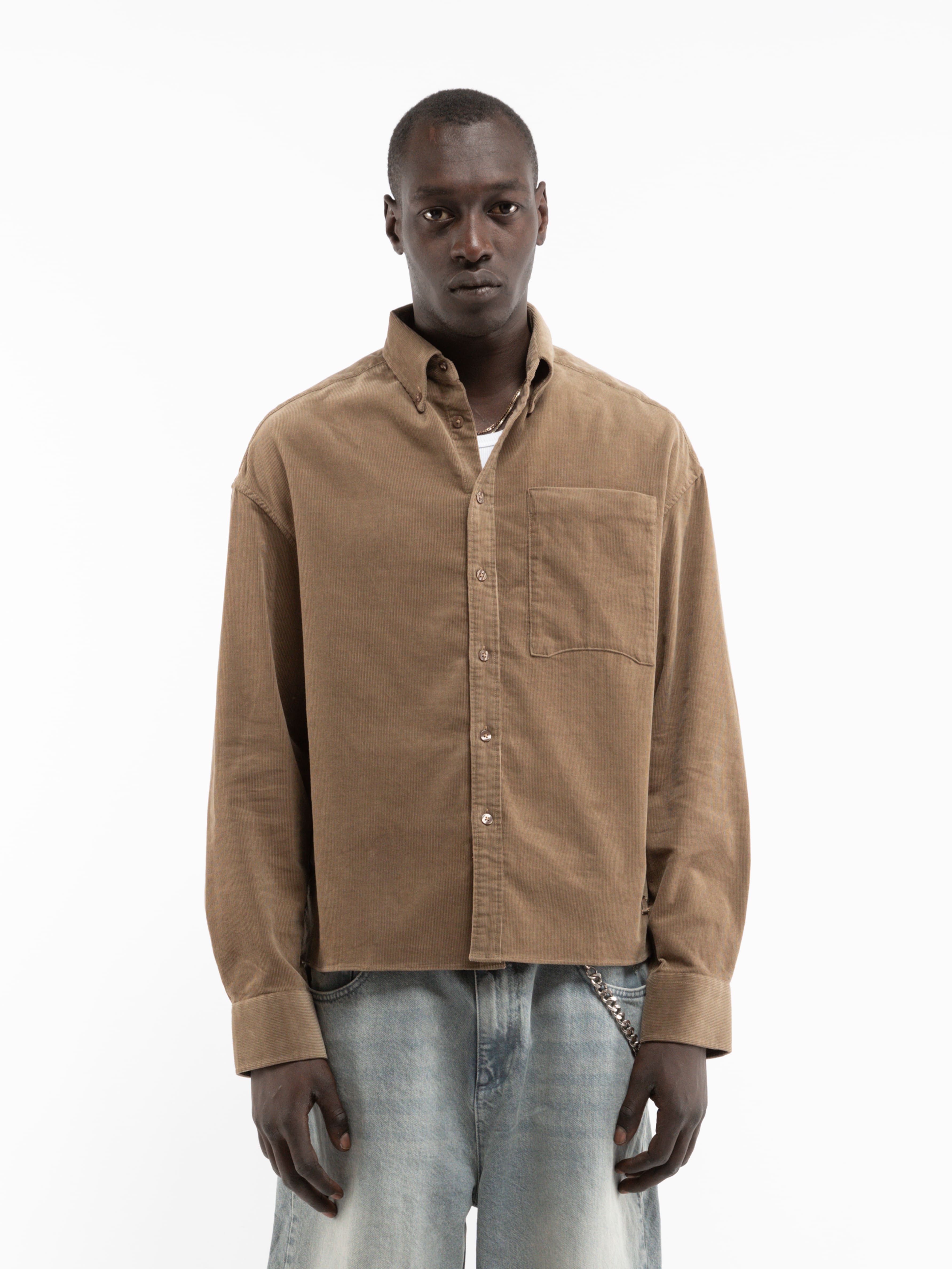 SIGNE SHIRT - BROWN CORD