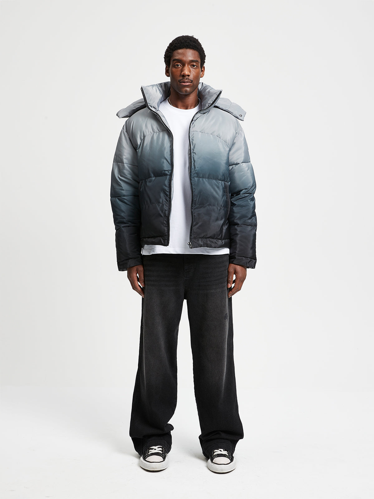 SIGNE PUFFER JACKET - FADED GREY