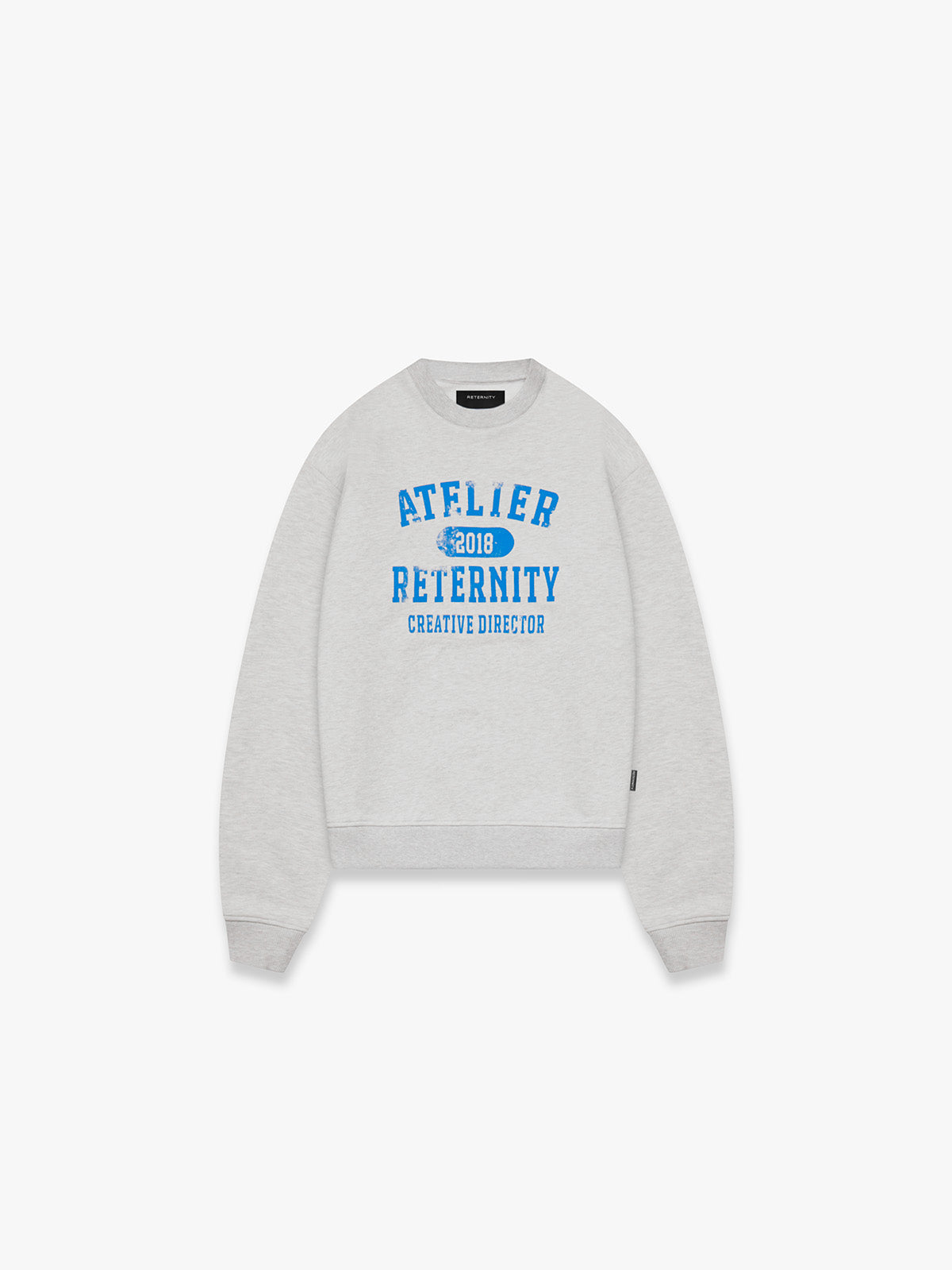 ATELIER EMBLEM CREWNECK - MELANGE GREY