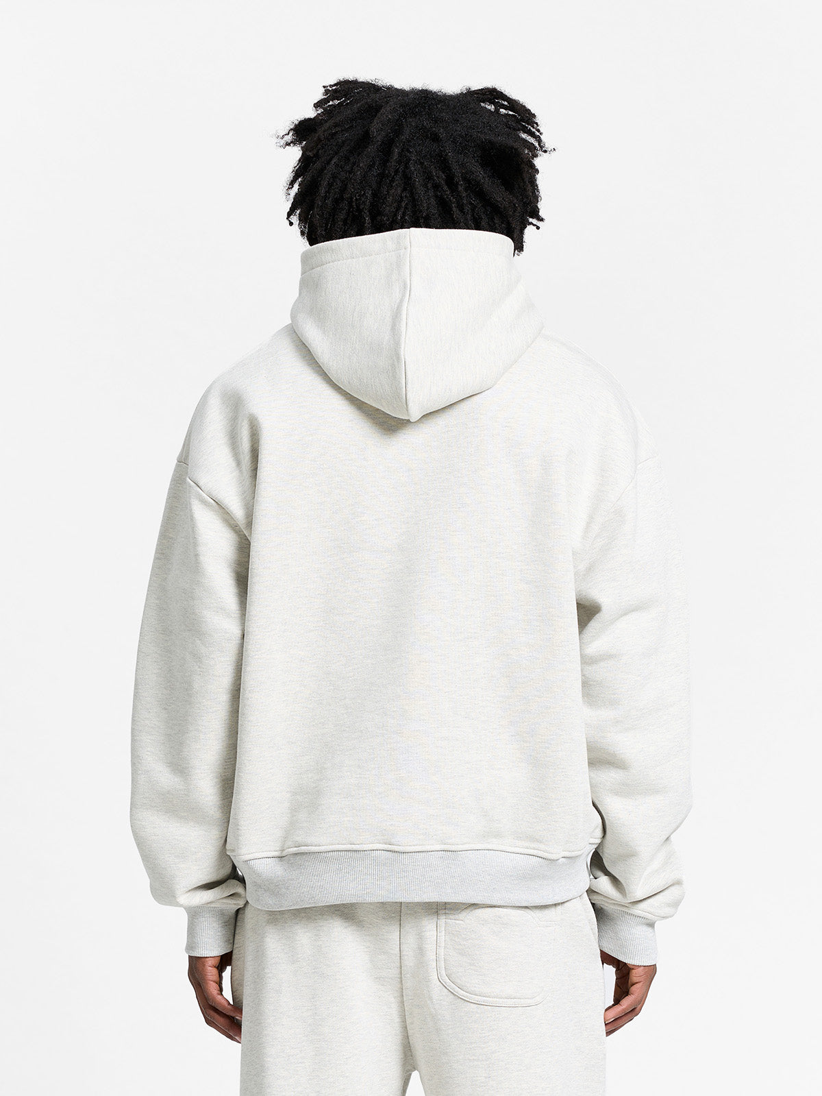 ATELIER EMBLEM ZIP-HOODIE - MELANGE GREY