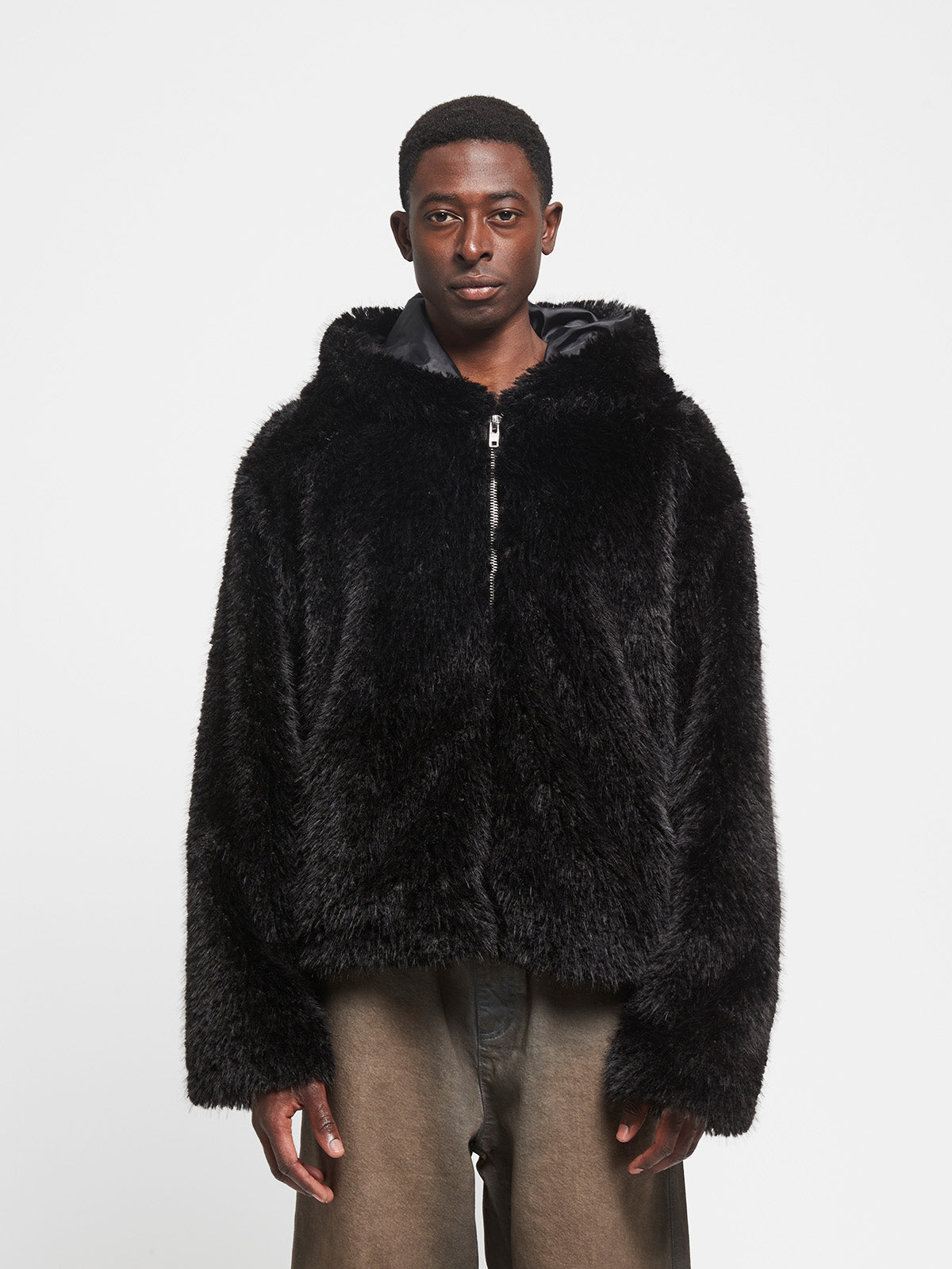 NOIR FUR JACKET - BLACK