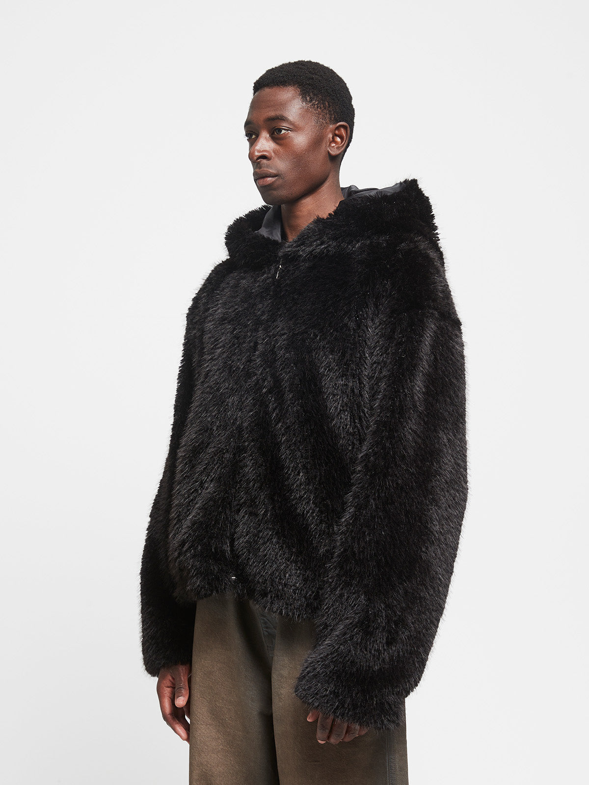 NOIR FUR JACKET - BLACK