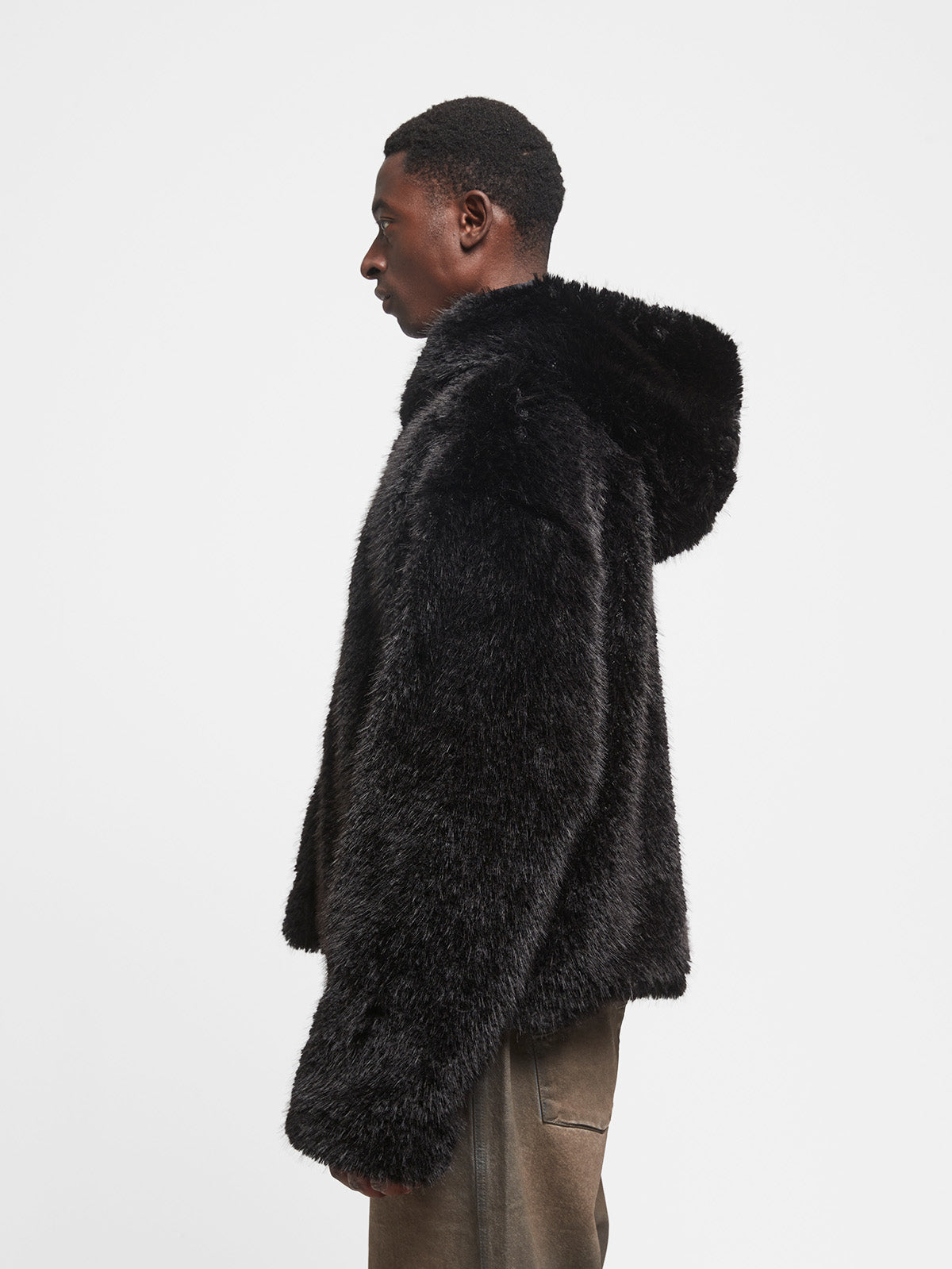 NOIR FUR JACKET - BLACK