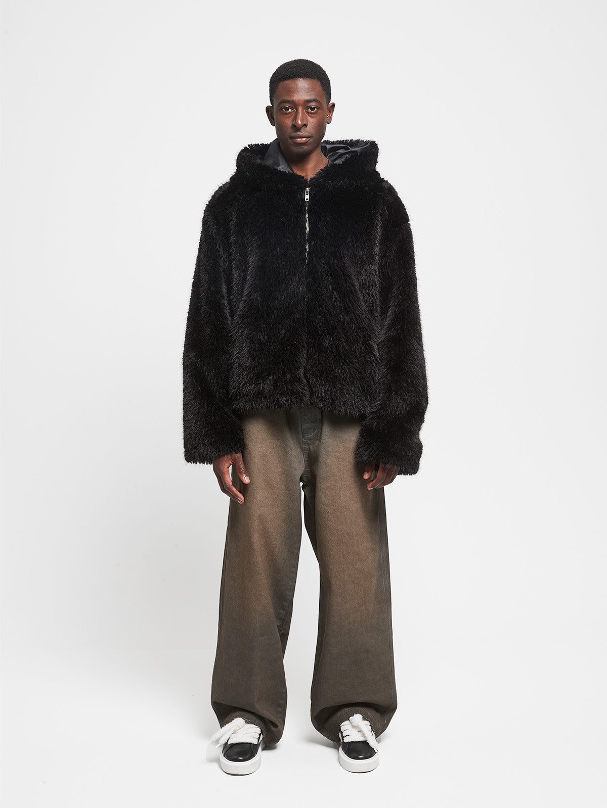 NOIR FUR JACKET - BLACK