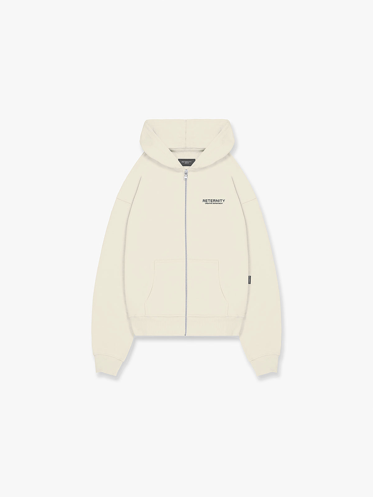 CREATIVE DEPT ZIP-HOODIE - CREAM