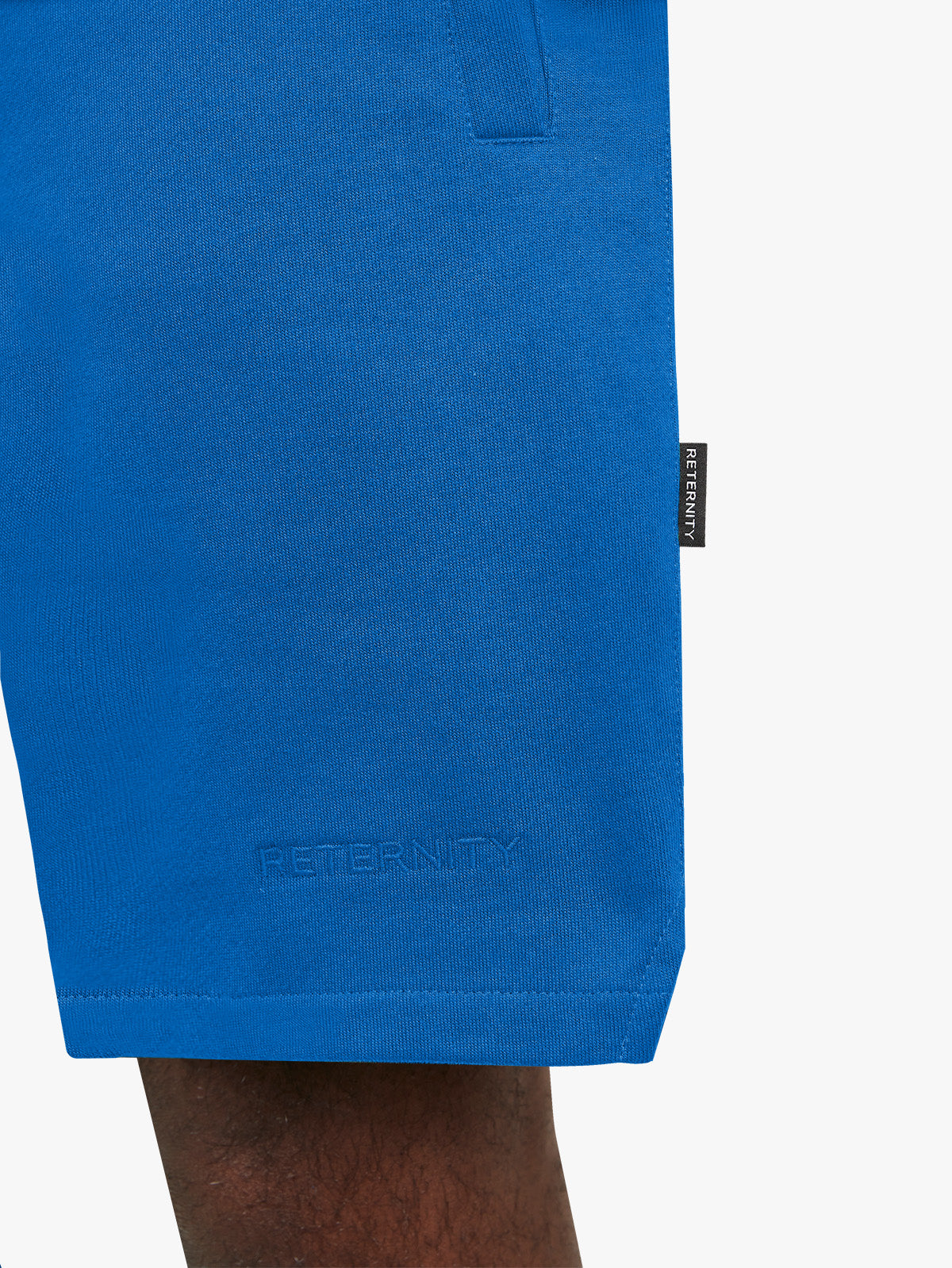 ESSENTIAL COTTON SHORTS - BLUE