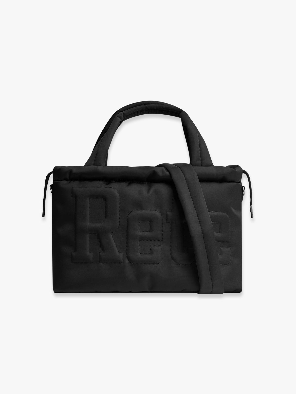 RETERNITY QUILTED TOTE BAG - BLACK