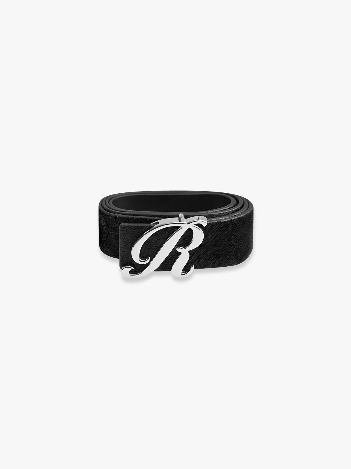 RETERNITY PONY FUR BELT - BLACK