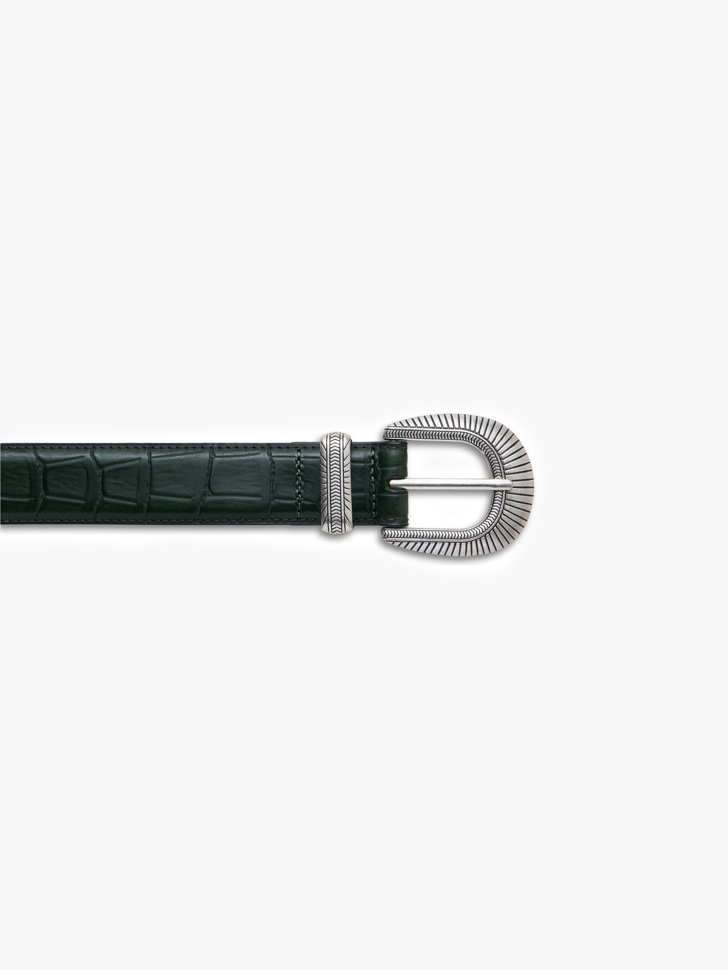 RETERNITY CROCO BELT - GREEN