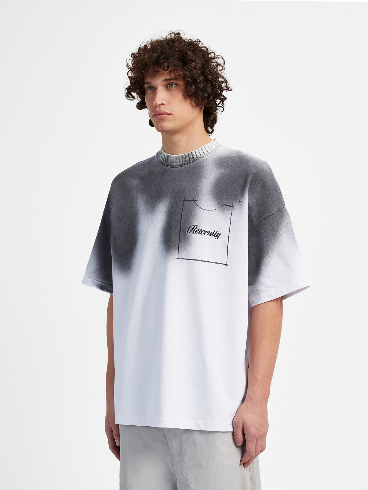 SPRAYED T-SHIRT - WHITE