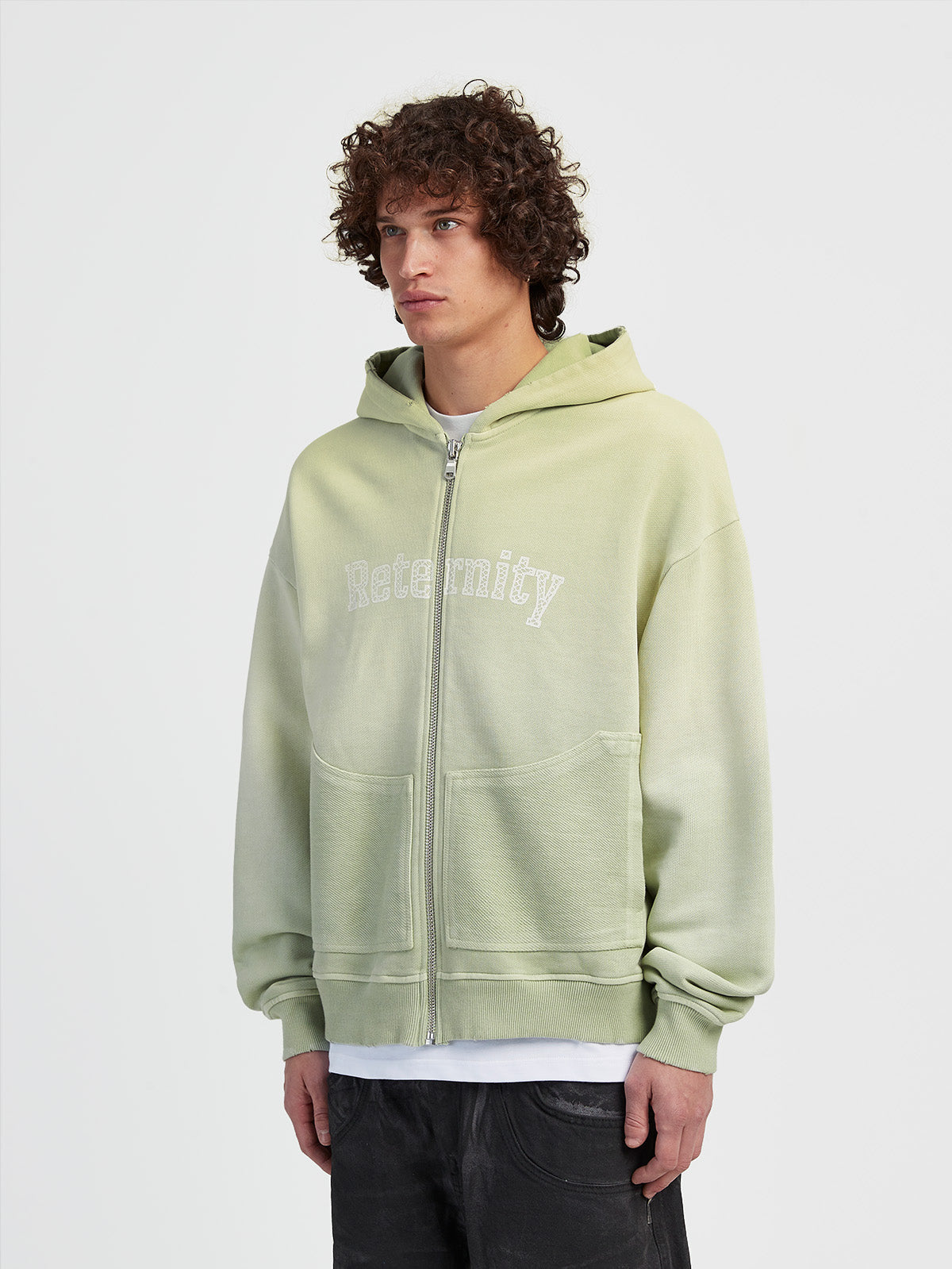 ERA ZIP-HOODIE - FADED LIME