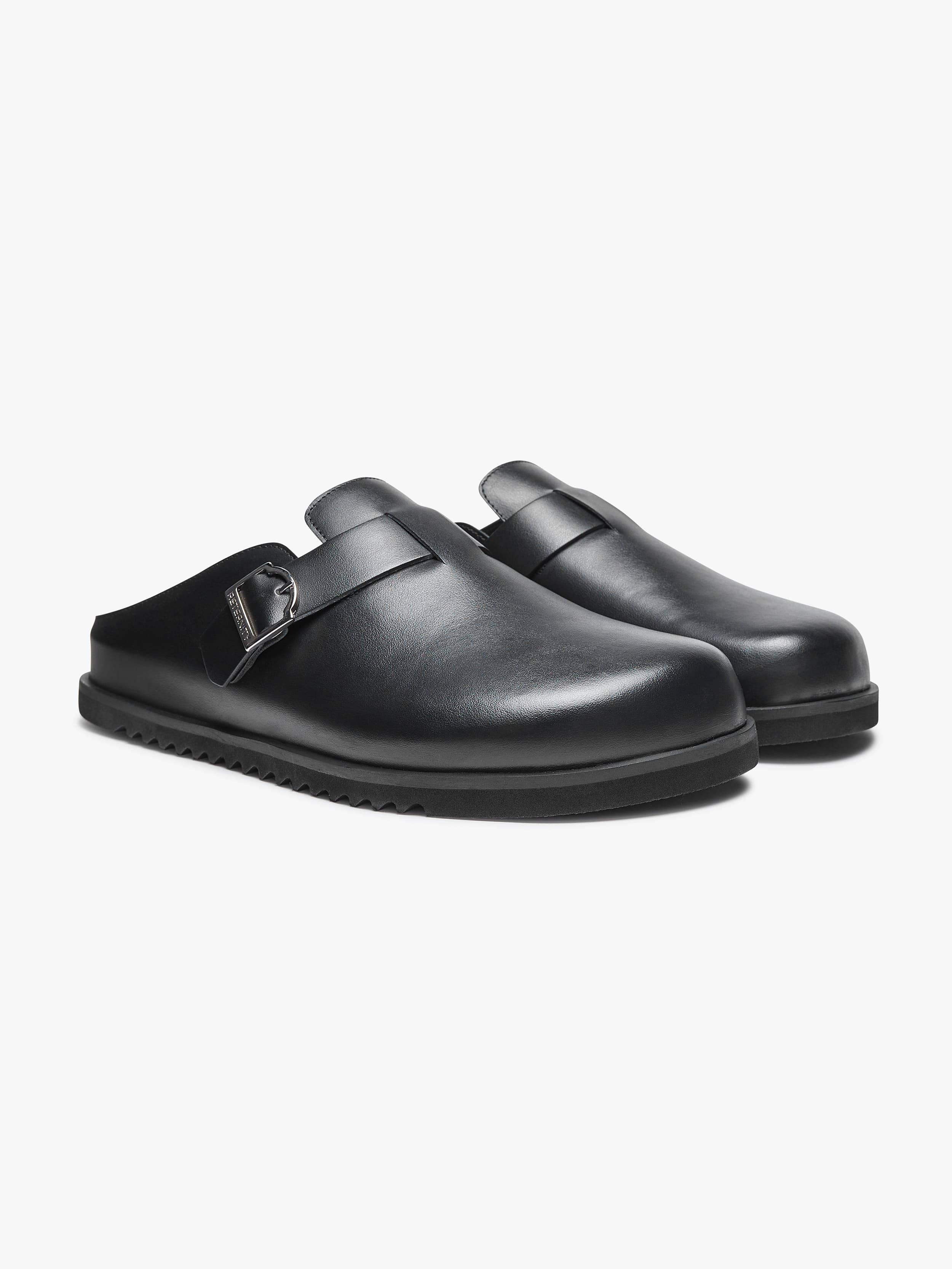 RETERNITY MULE - BLACK LEATHER