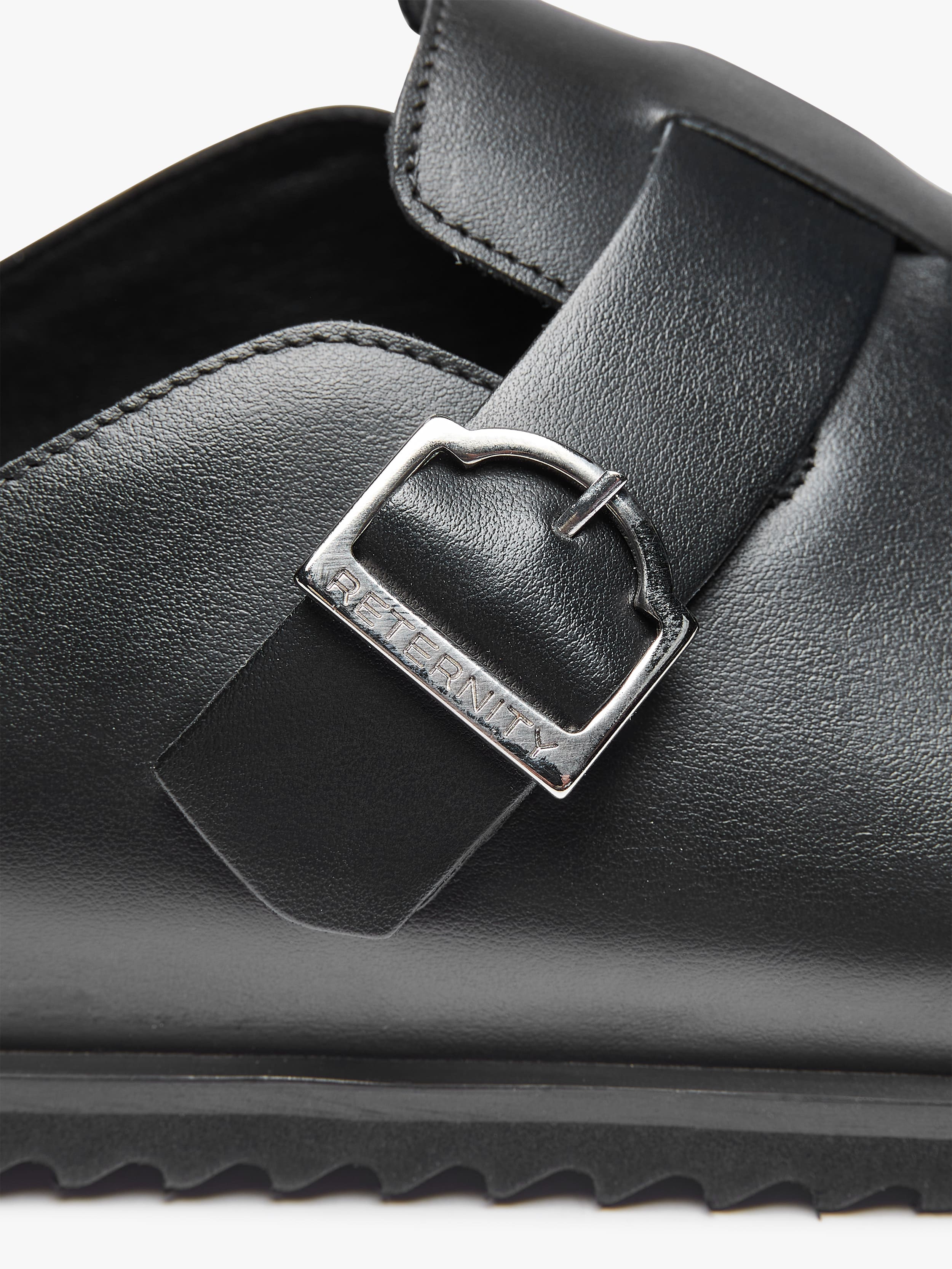 RETERNITY MULE - BLACK LEATHER