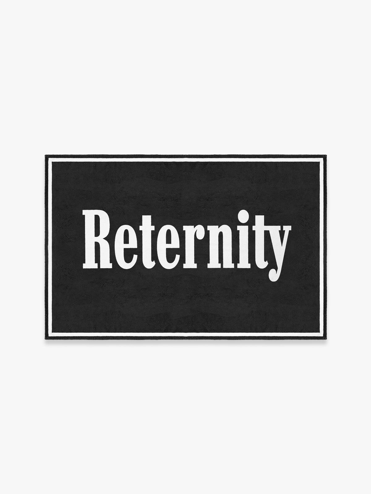 BEACH TOWEL RETERNITY - BLACK/WHITE