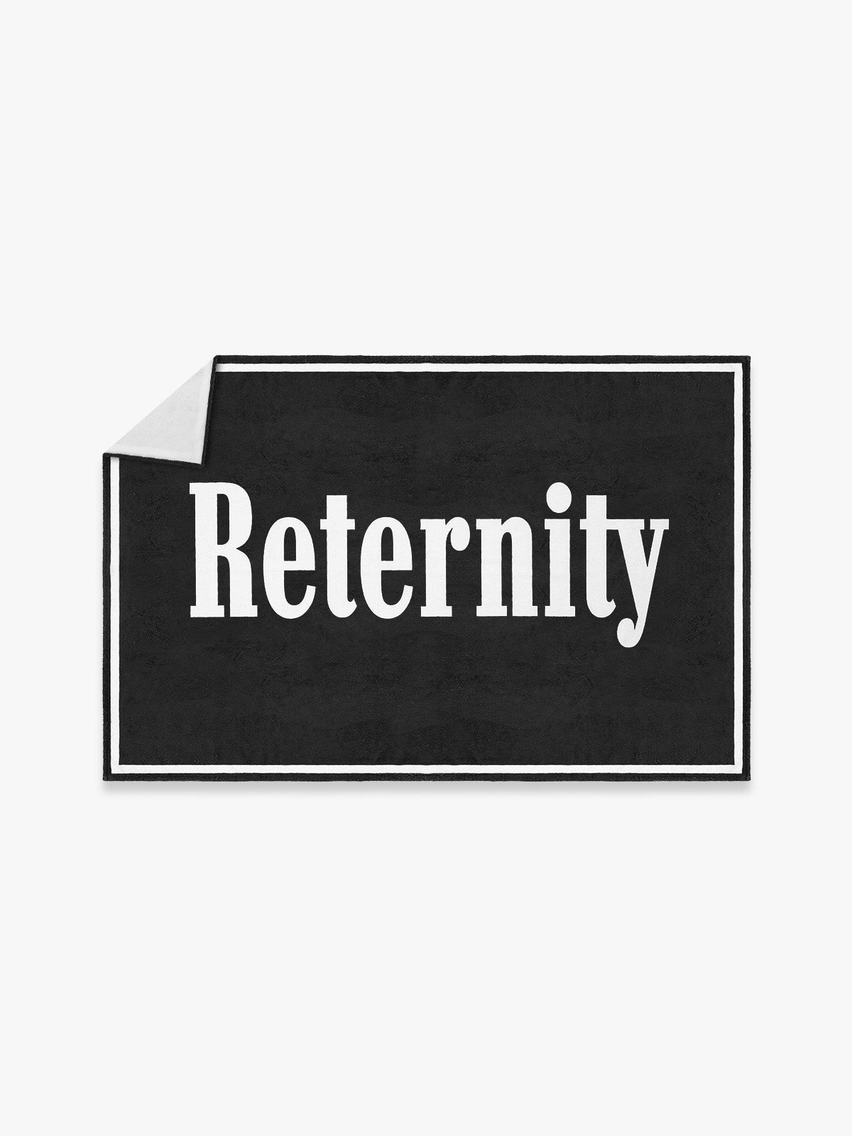 BEACH TOWEL RETERNITY - BLACK/WHITE