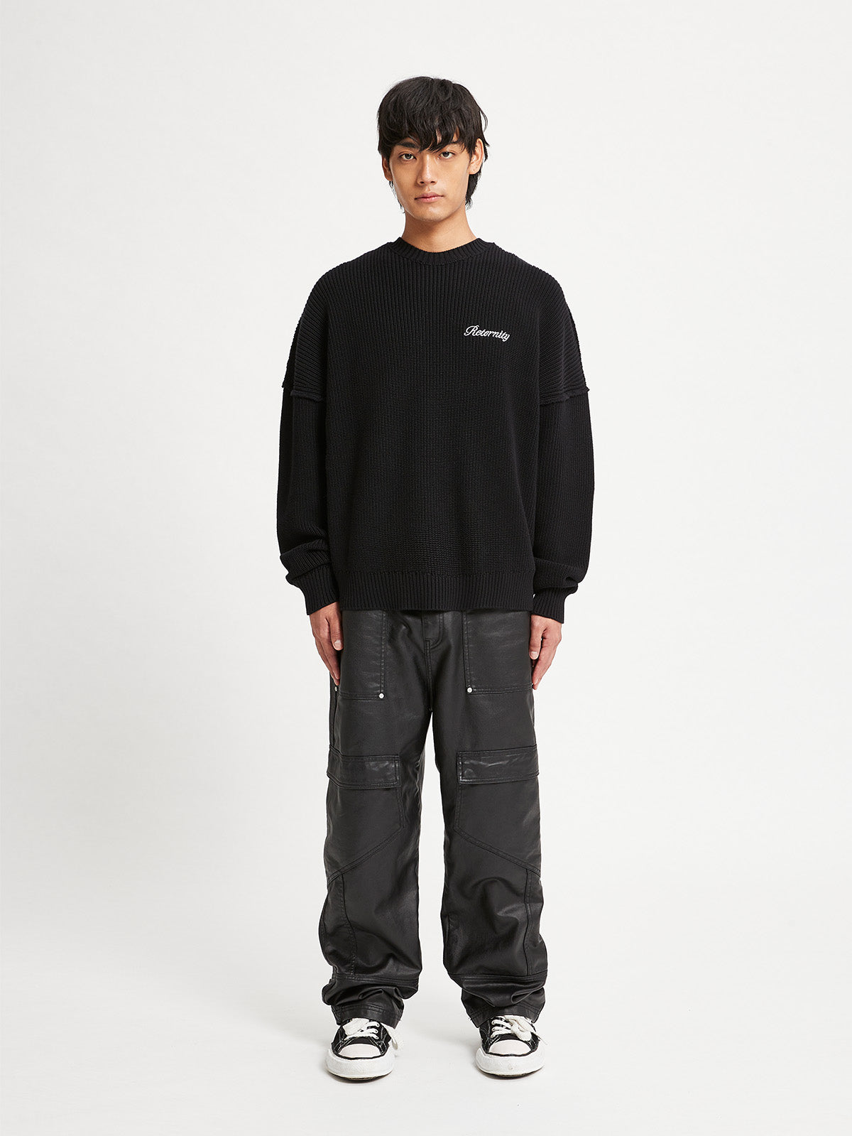 KNIT SWEATER THE TROPHY SERIES - BLACK