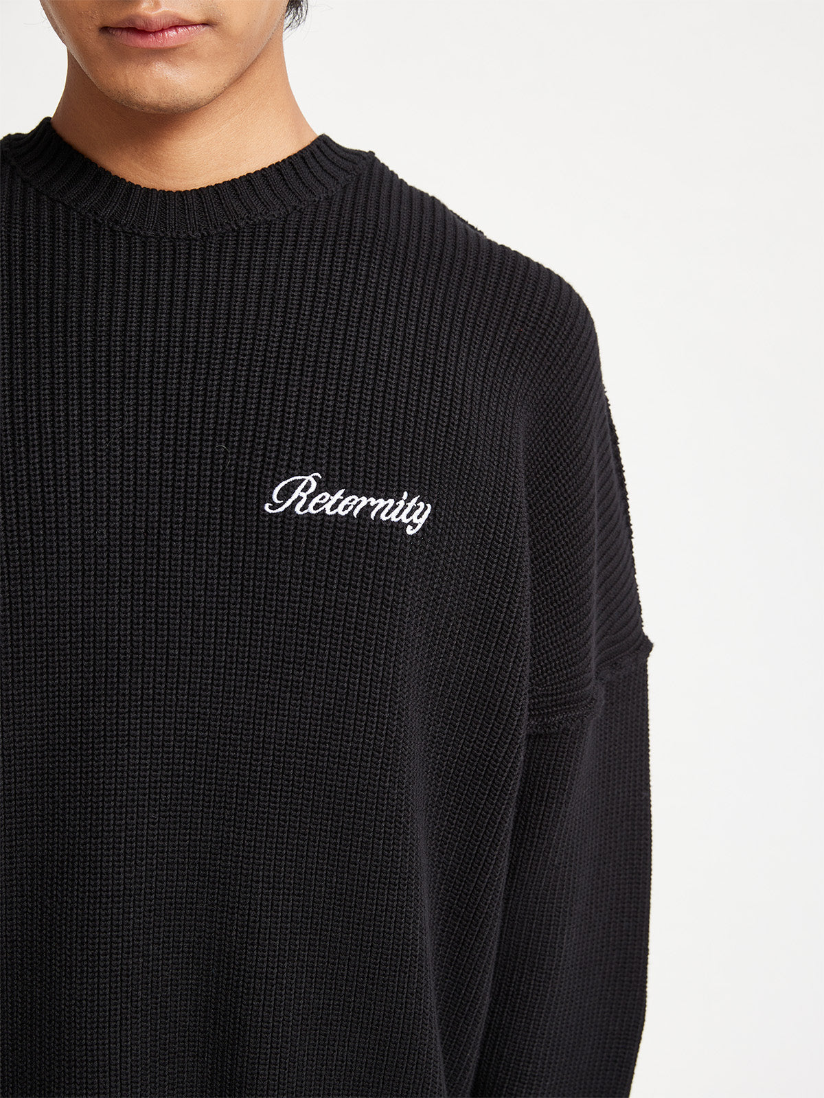 KNIT SWEATER THE TROPHY SERIES - BLACK