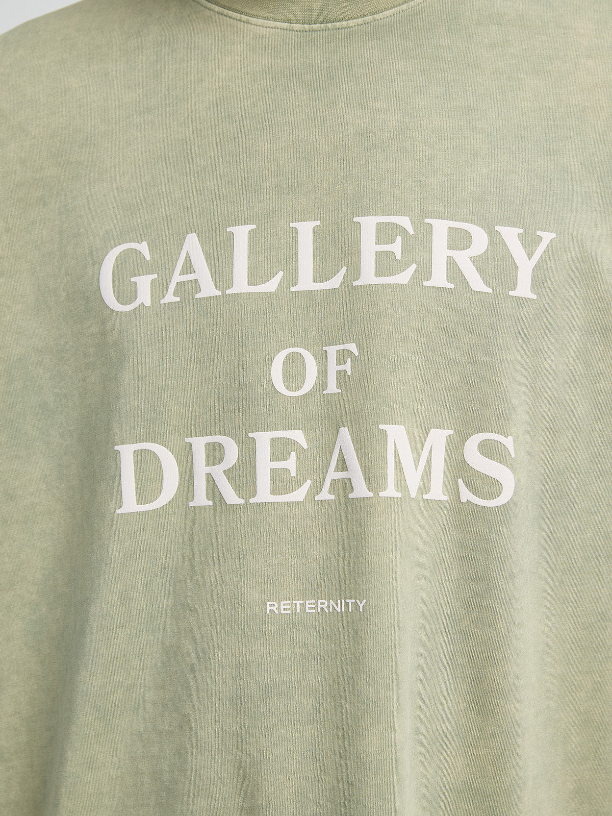 T-SHIRT 'GALLERY OF DREAMS' - VINTAGE GREEN