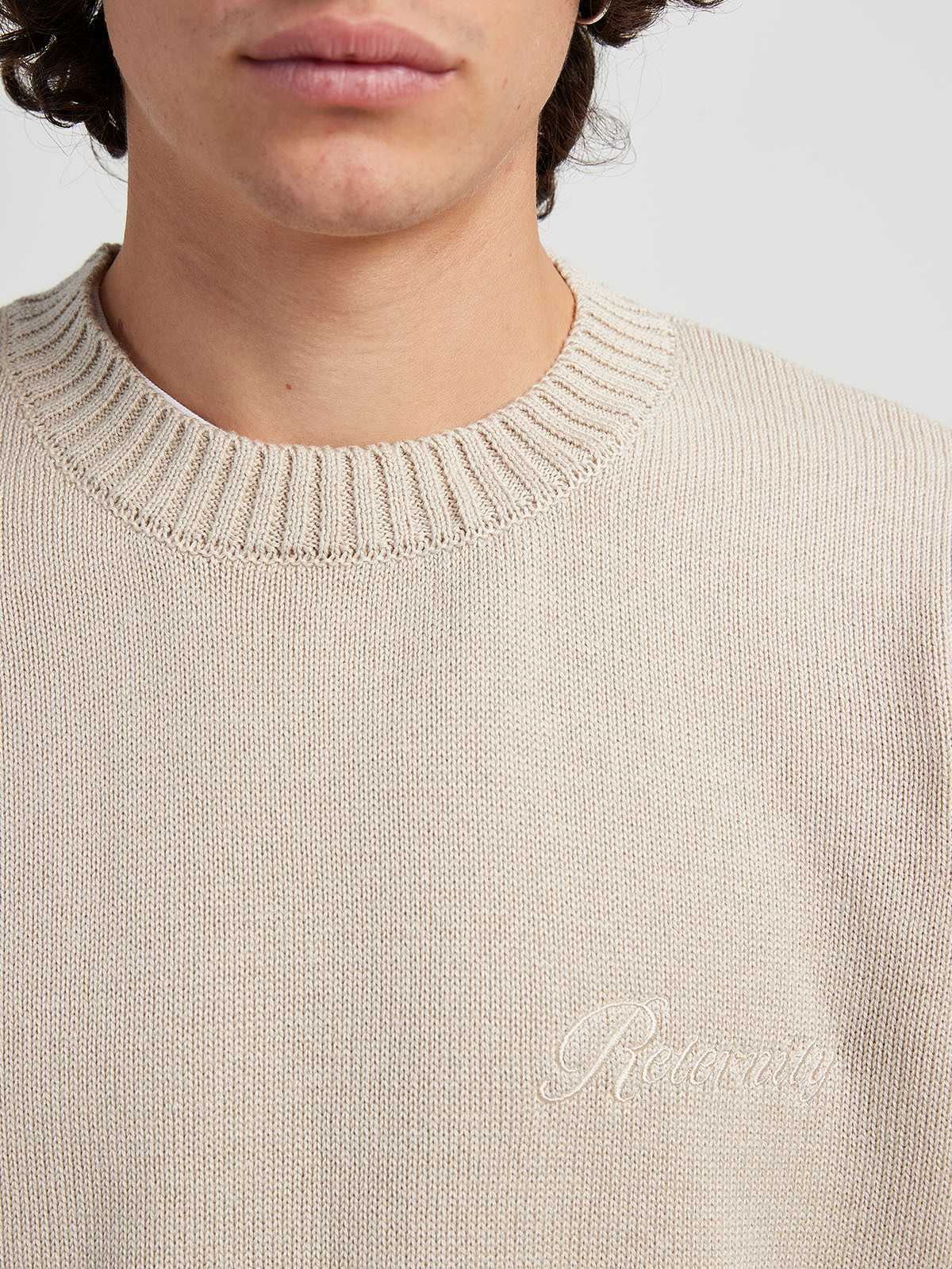 RETERNITY KNIT SWEATER - TAUPE