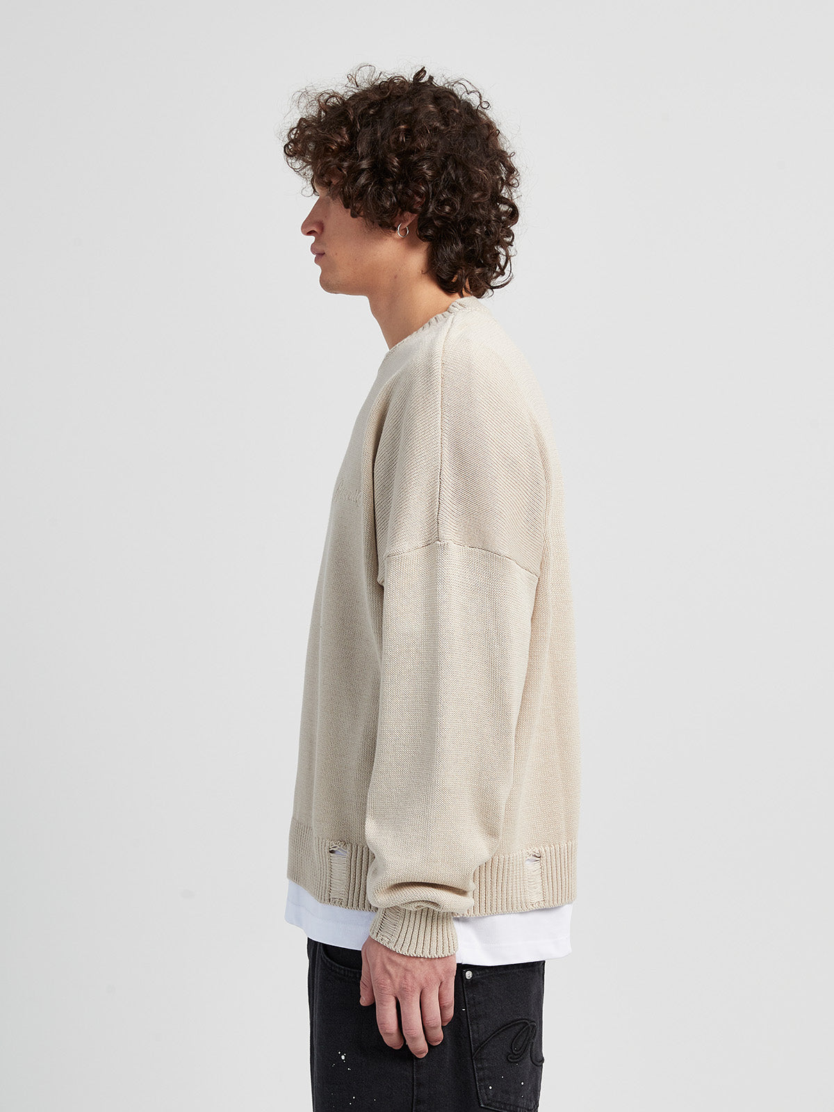 RETERNITY KNIT SWEATER - TAUPE