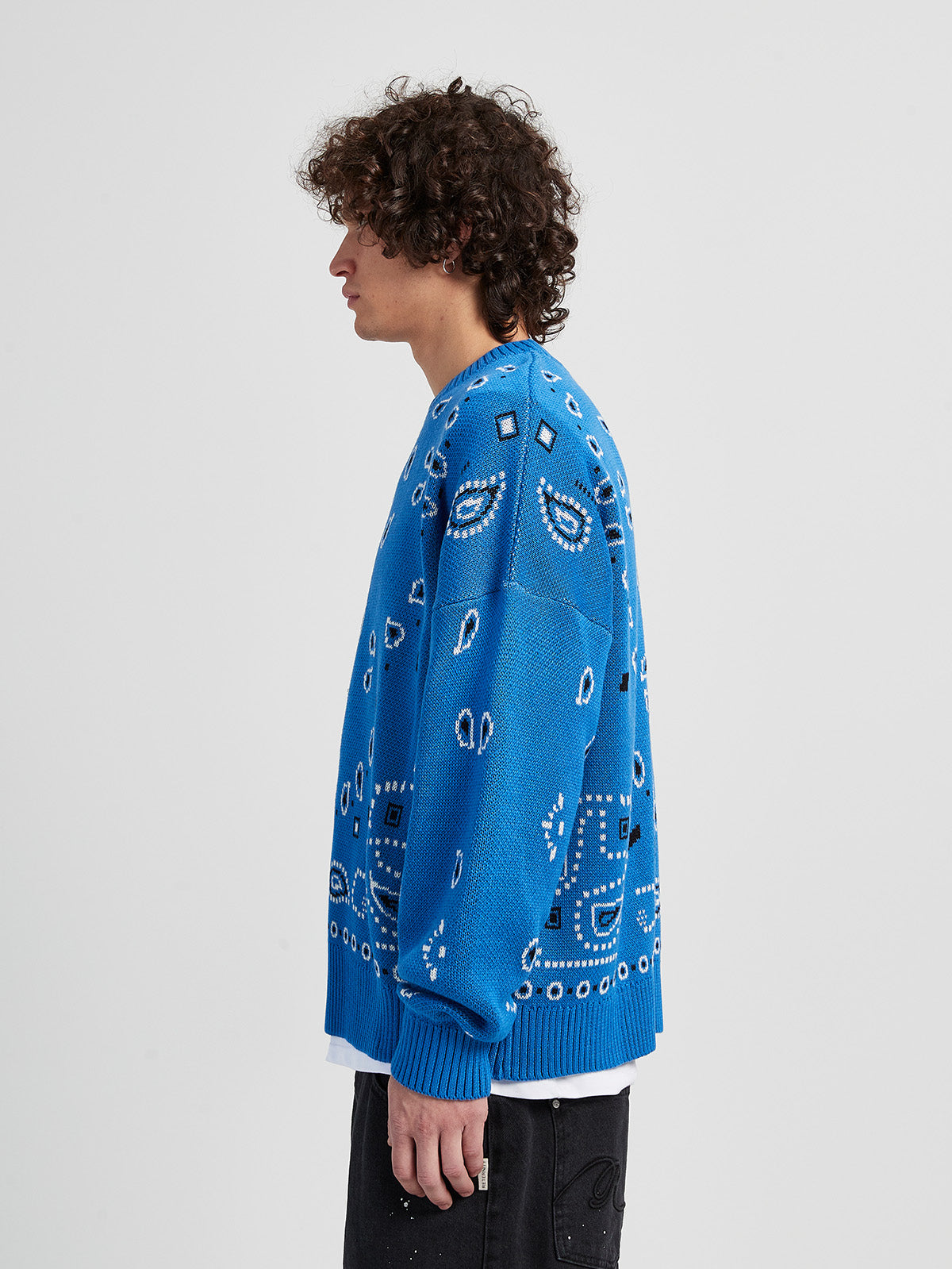 PAISLEY KNIT - ROYAL BLUE