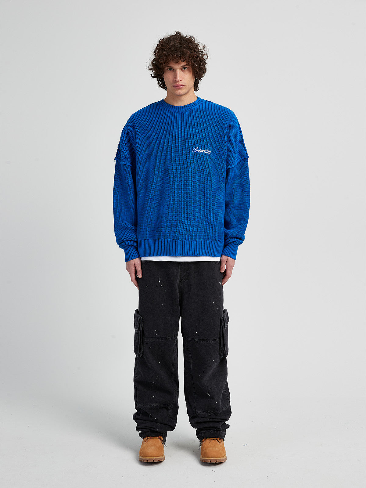 KNIT SWEATER THE TROPHY SERIES - BLUE