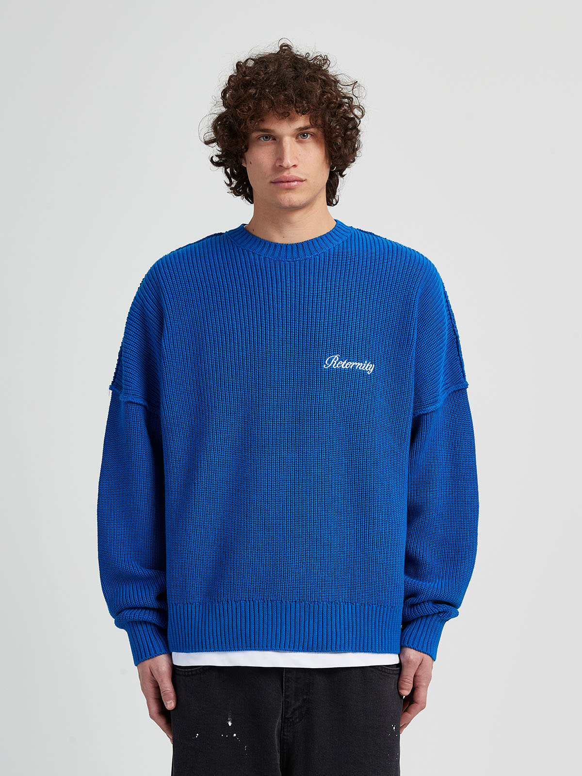 KNIT SWEATER THE TROPHY SERIES - BLUE