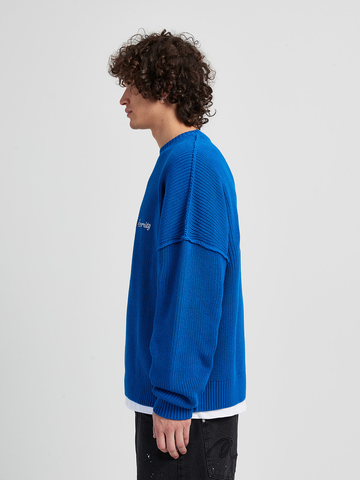 KNIT SWEATER THE TROPHY SERIES - BLUE