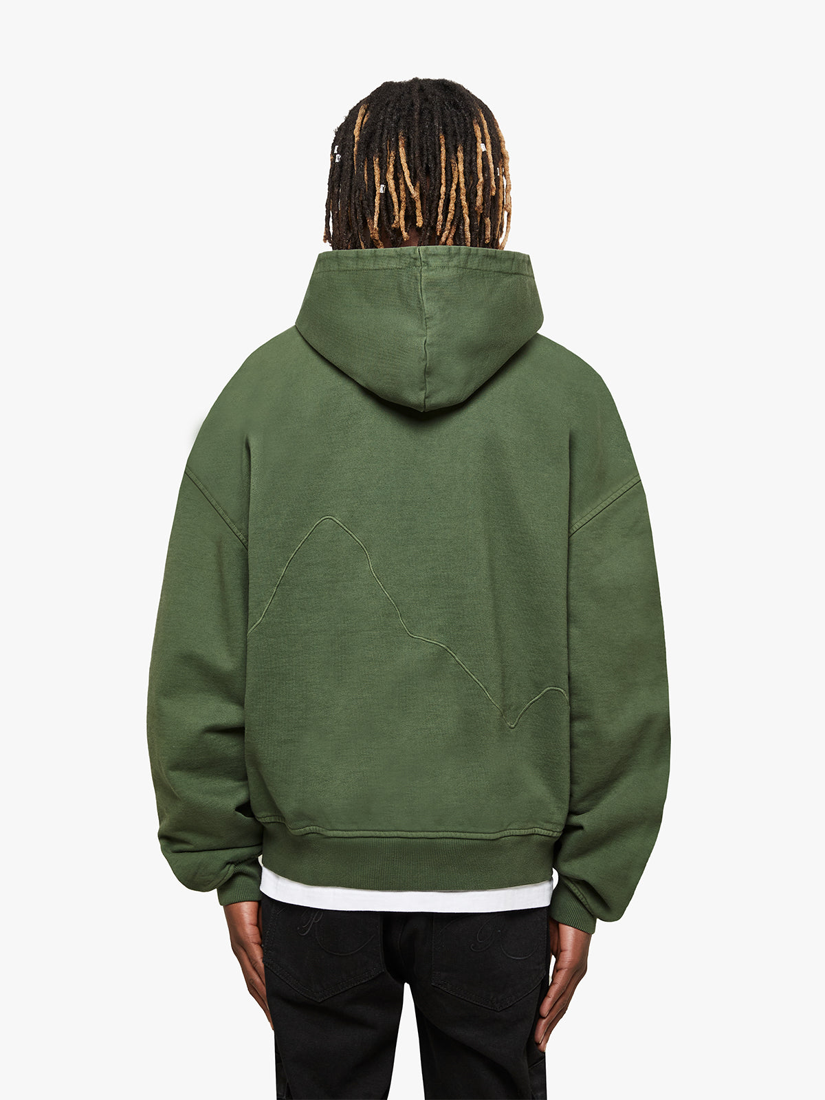 HOODIE ‘RETERNITY’ - WASHED GREEN