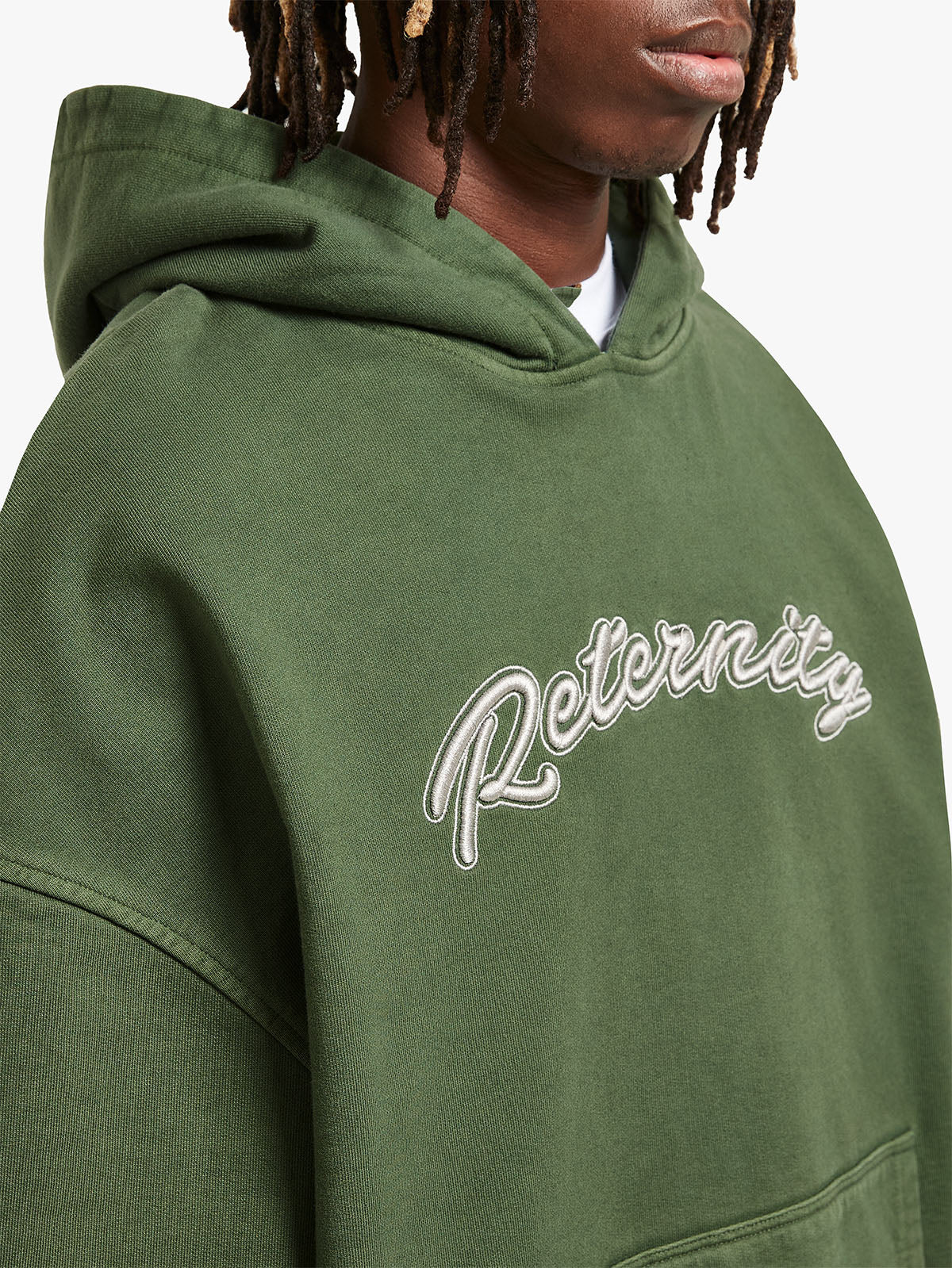 HOODIE ‘RETERNITY’ - WASHED GREEN