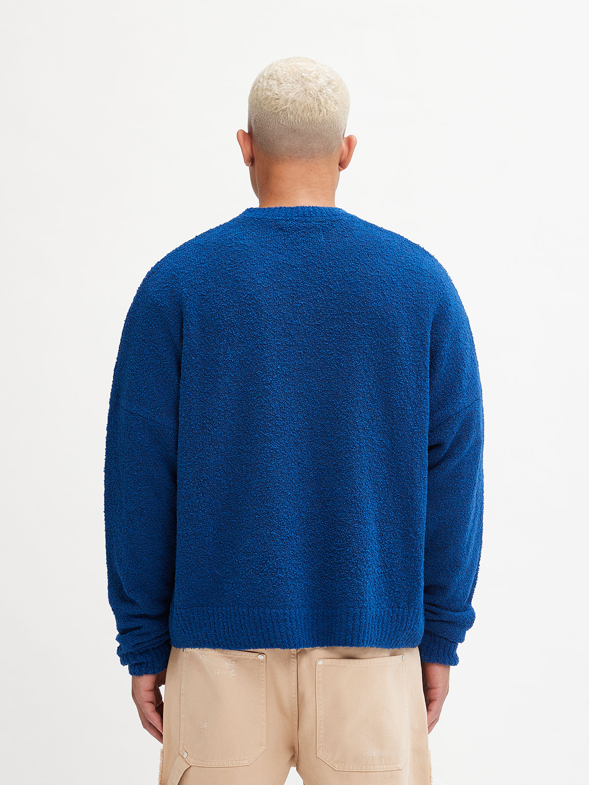 KNIT SWEATER - DARKBLUE