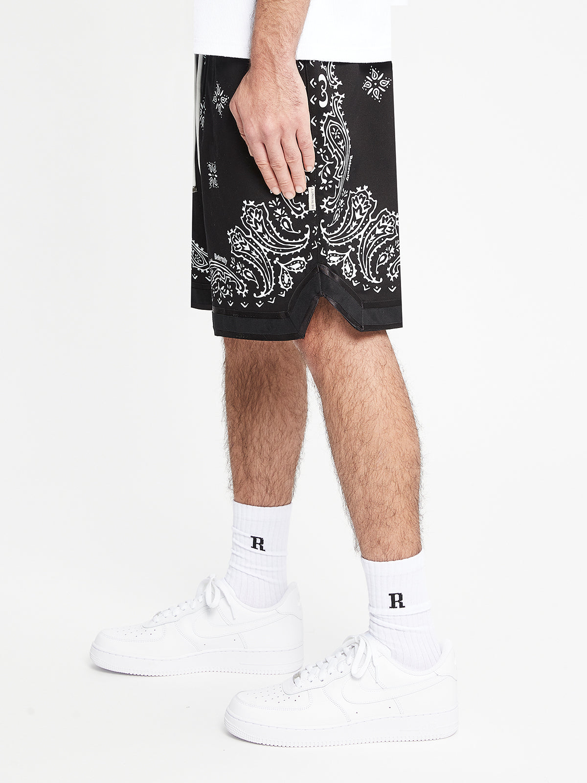 BANDANA SHORTS - BLACK