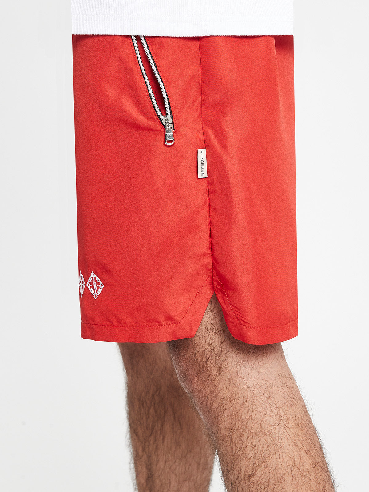 SWIM SHORTS SYMBOL - LAVA RED