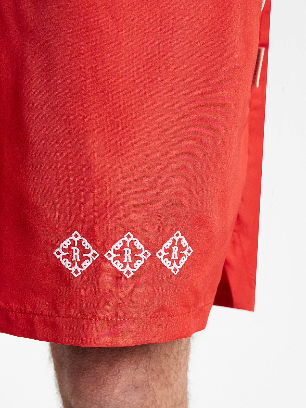 SWIM SHORTS SYMBOL - LAVA RED