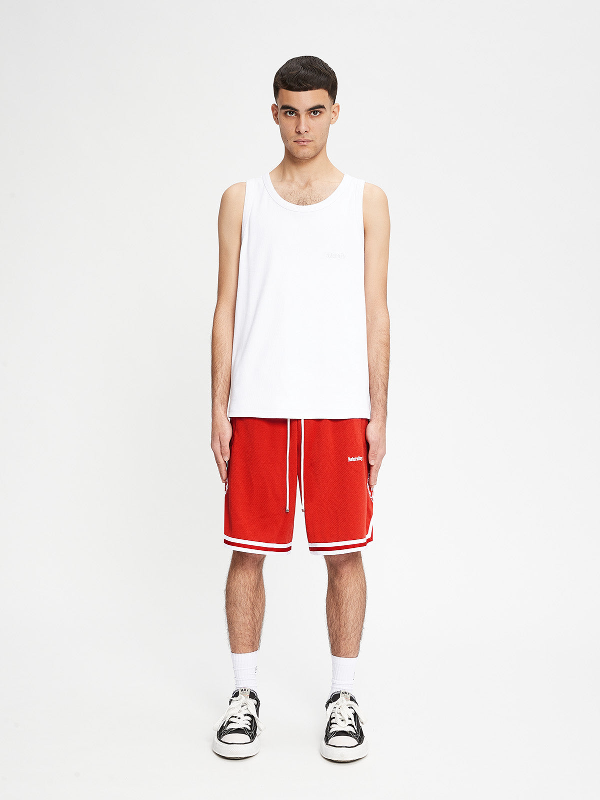 MESH SHORTS SYMBOL - LAVA RED