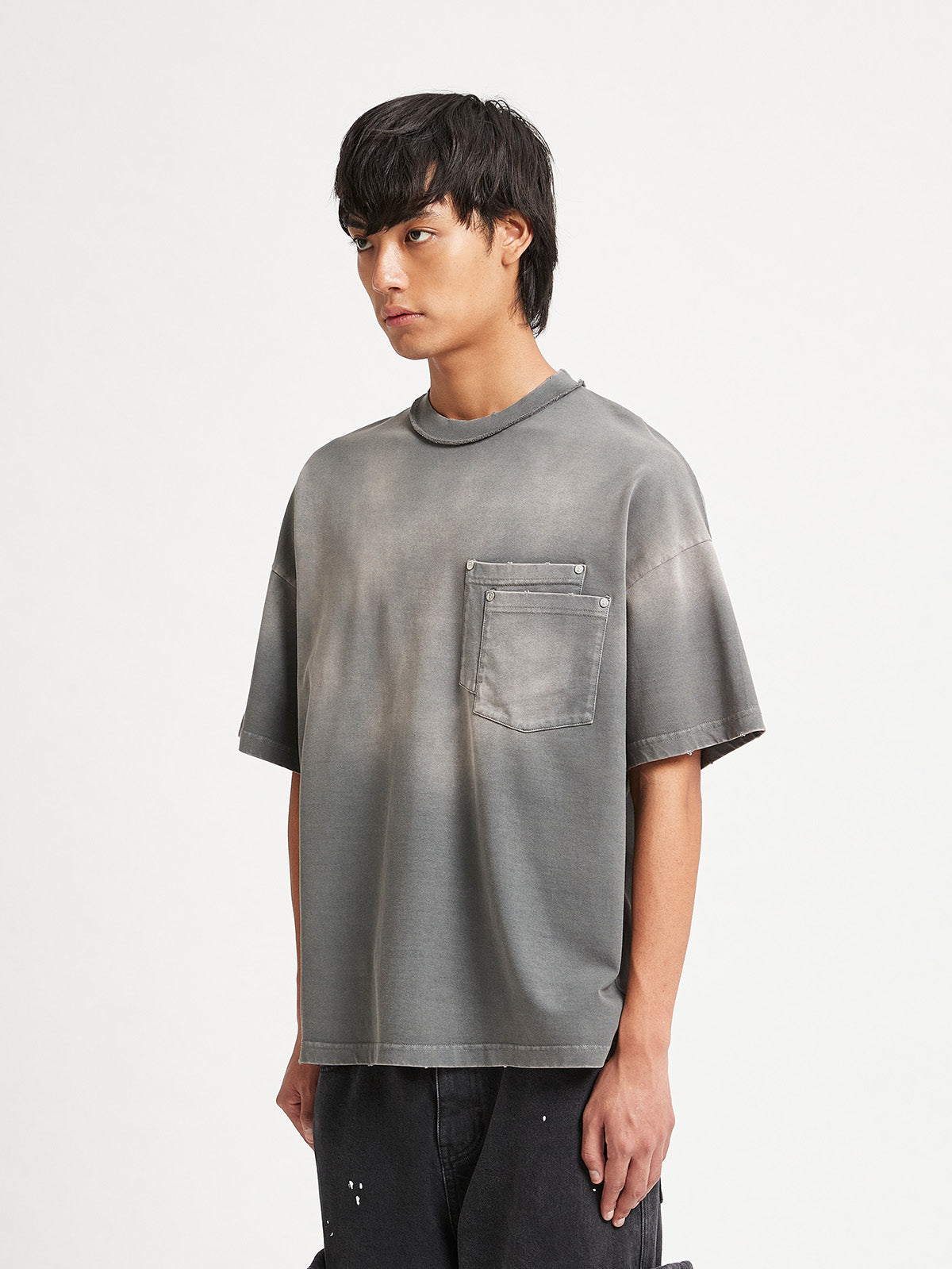 POCKET T-SHIRT ATELIER - WASHED GREY