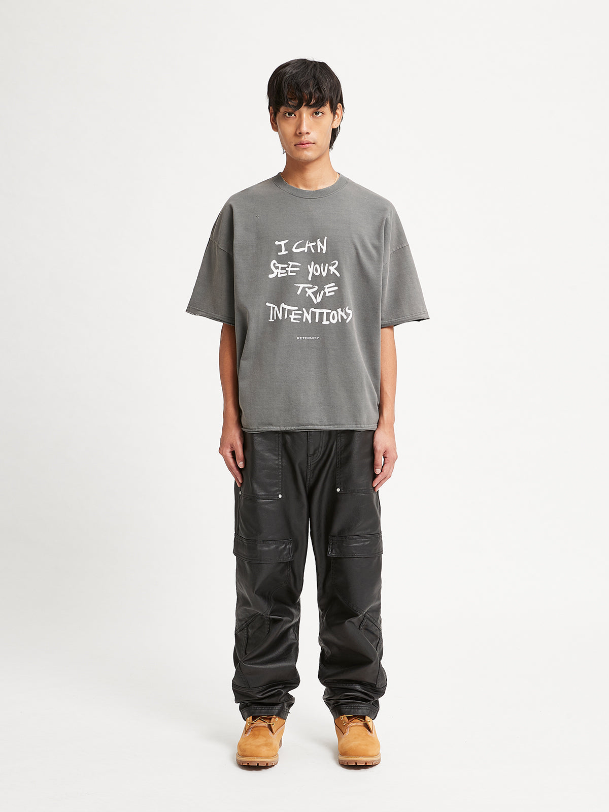 T-SHIRT - WASHED GREY/WASHED BLACK