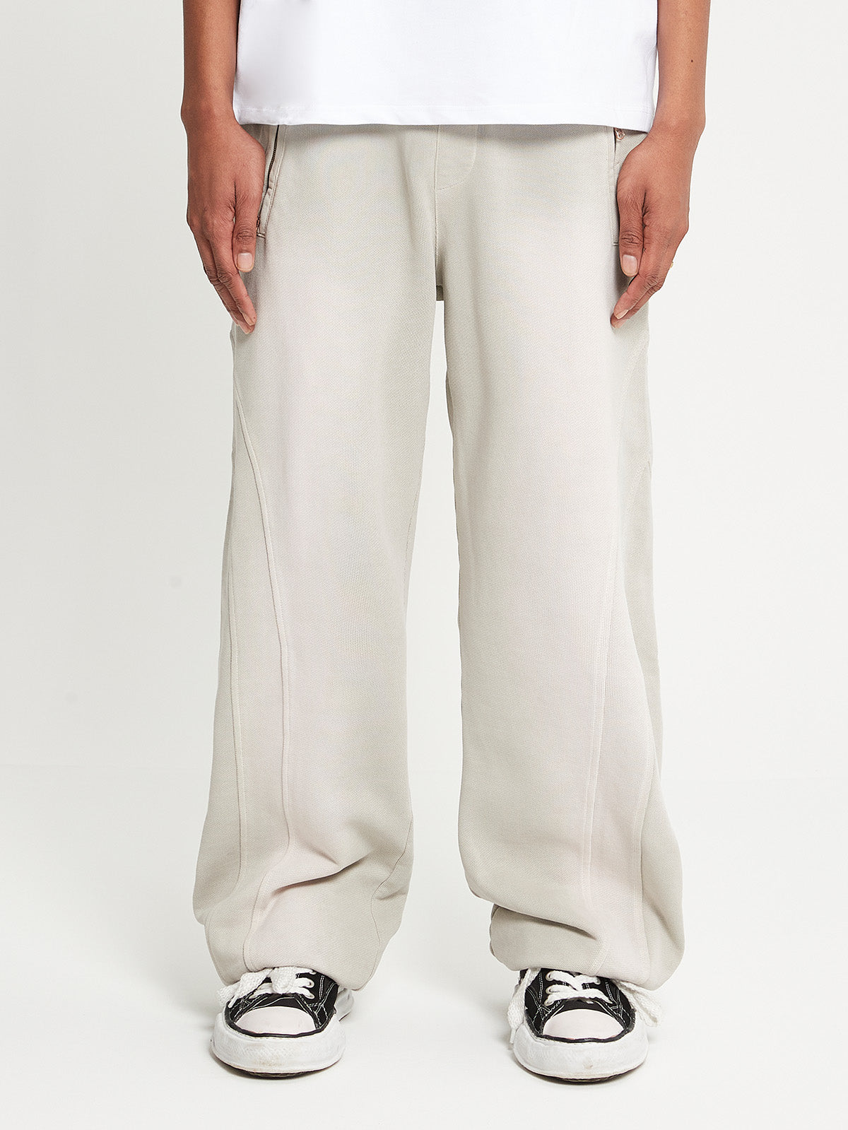 Cream discount jogger pants