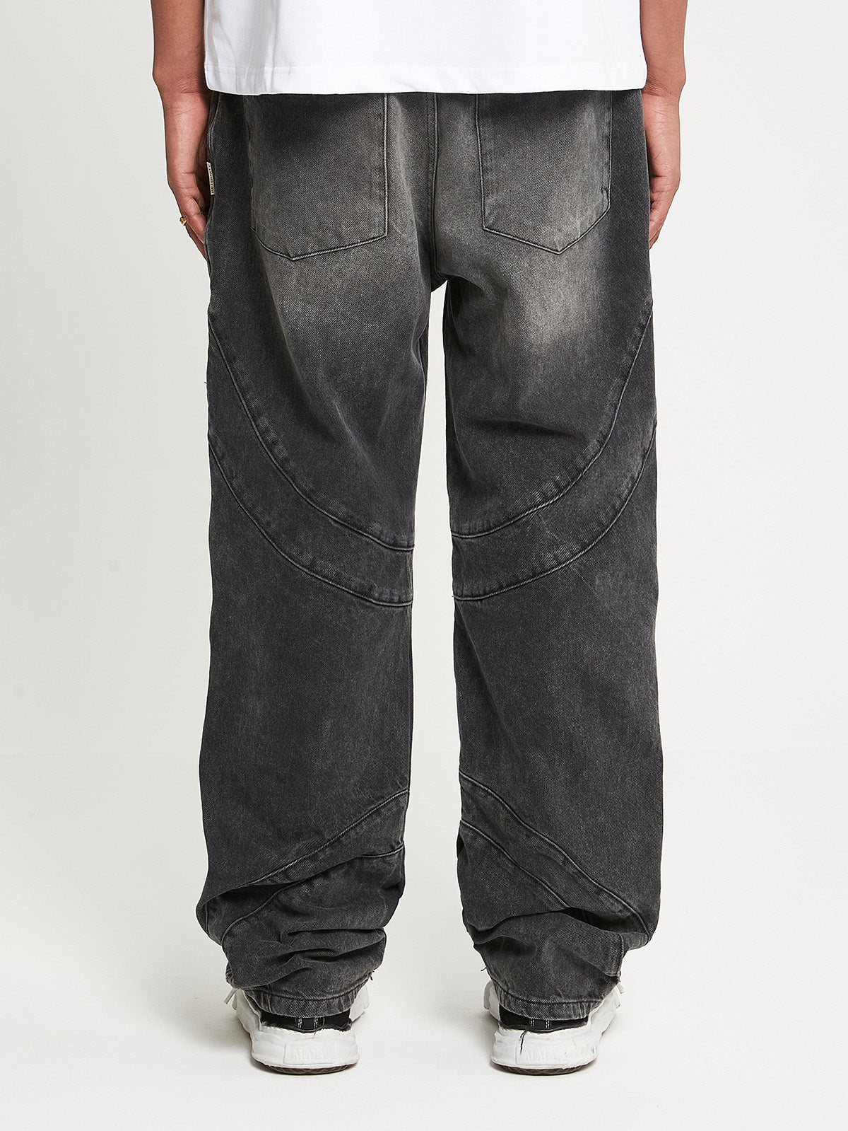 BLEACHED DENIM - BLACK