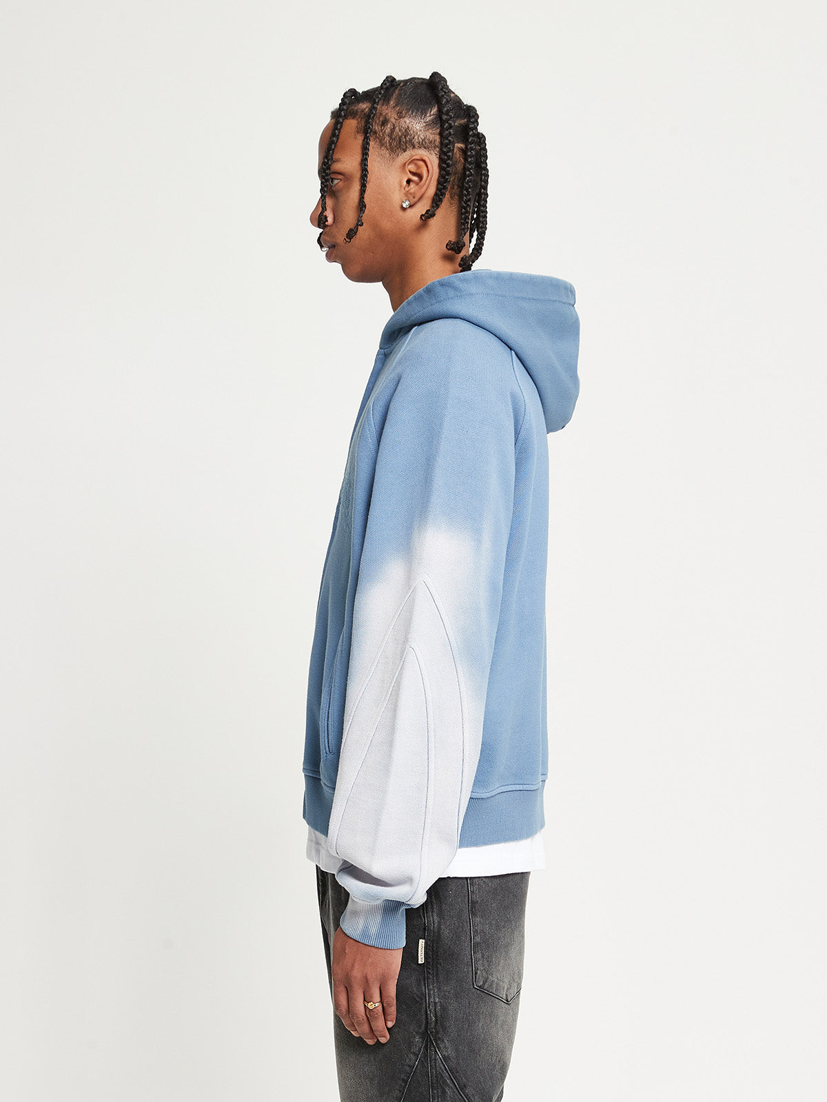 Faded blue hoodie online